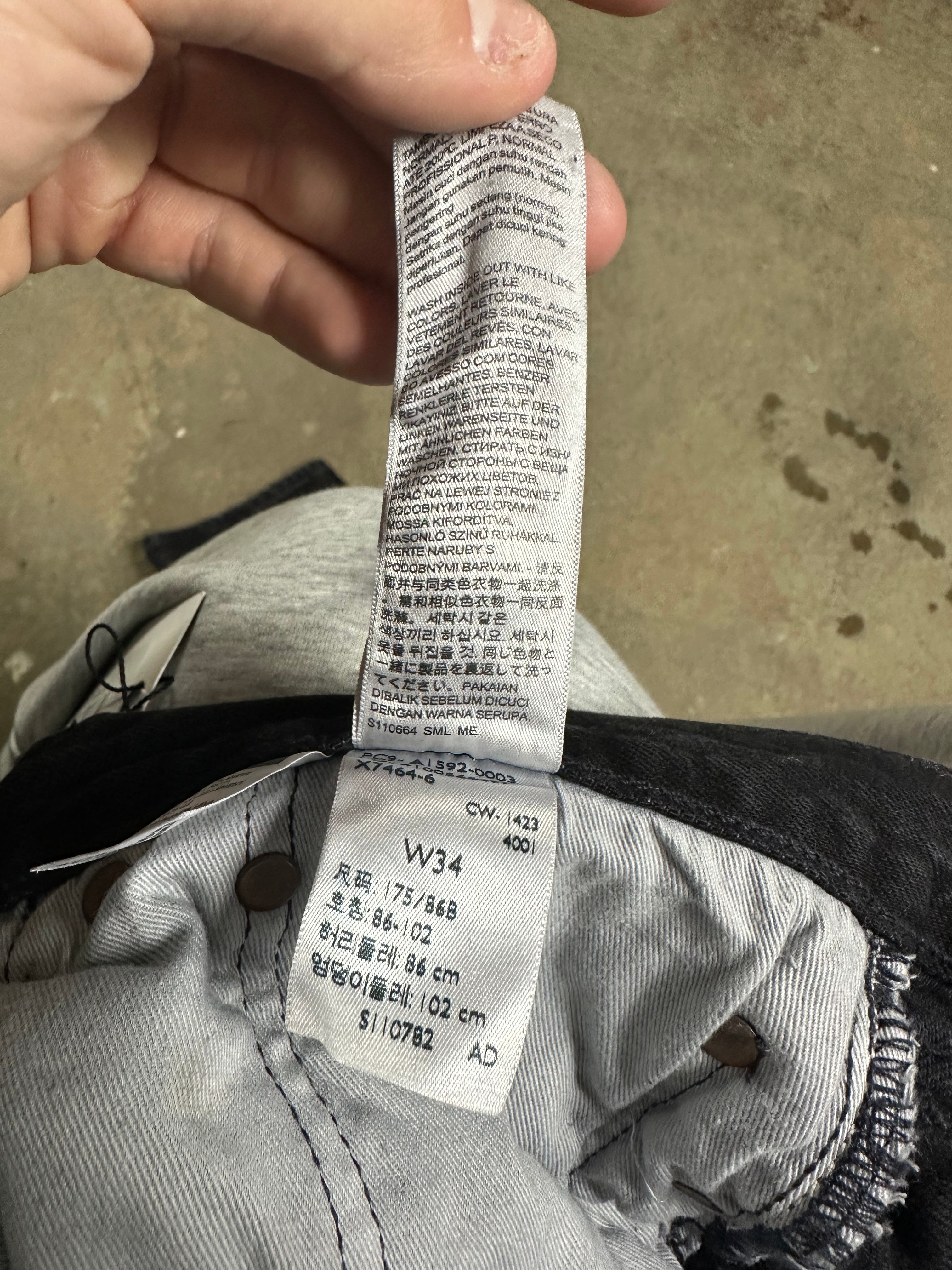 Denim Tears Jeans Offset Black Used 34