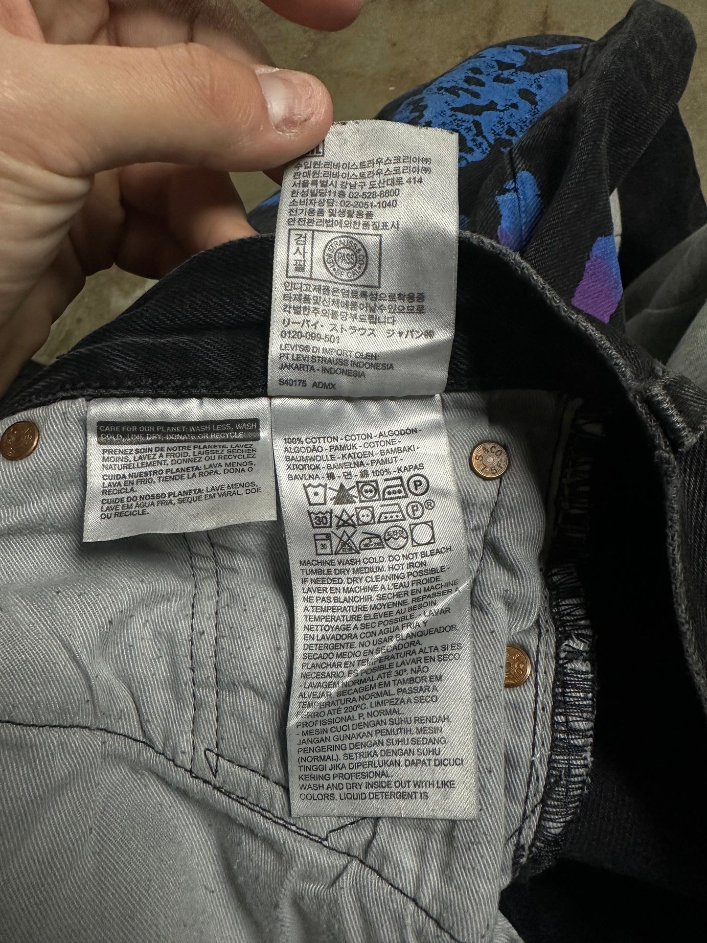 Denim Tears Black BSstroy Jeans Used 30