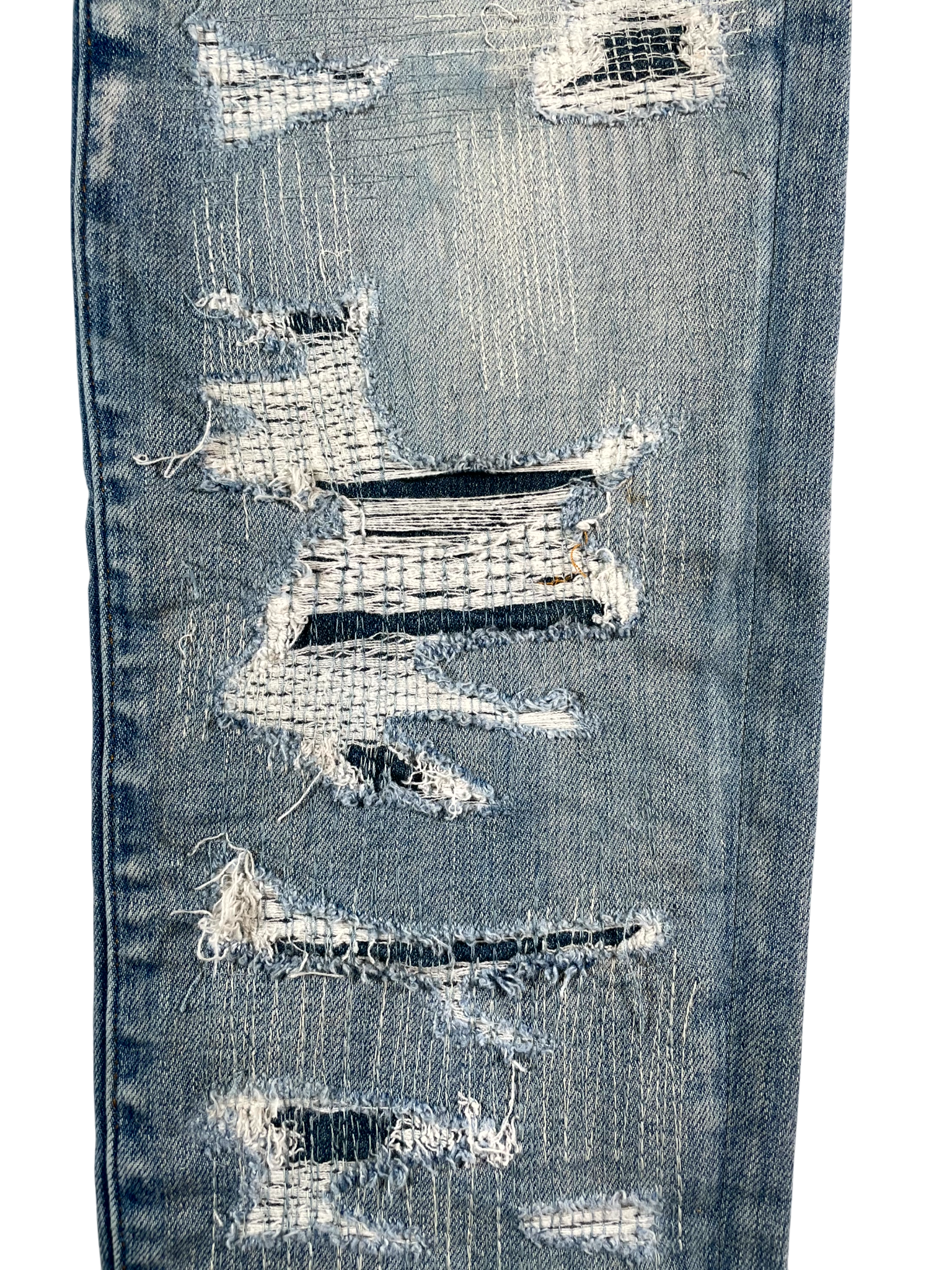 Amiri Multi Stitch Light Wash Jeans