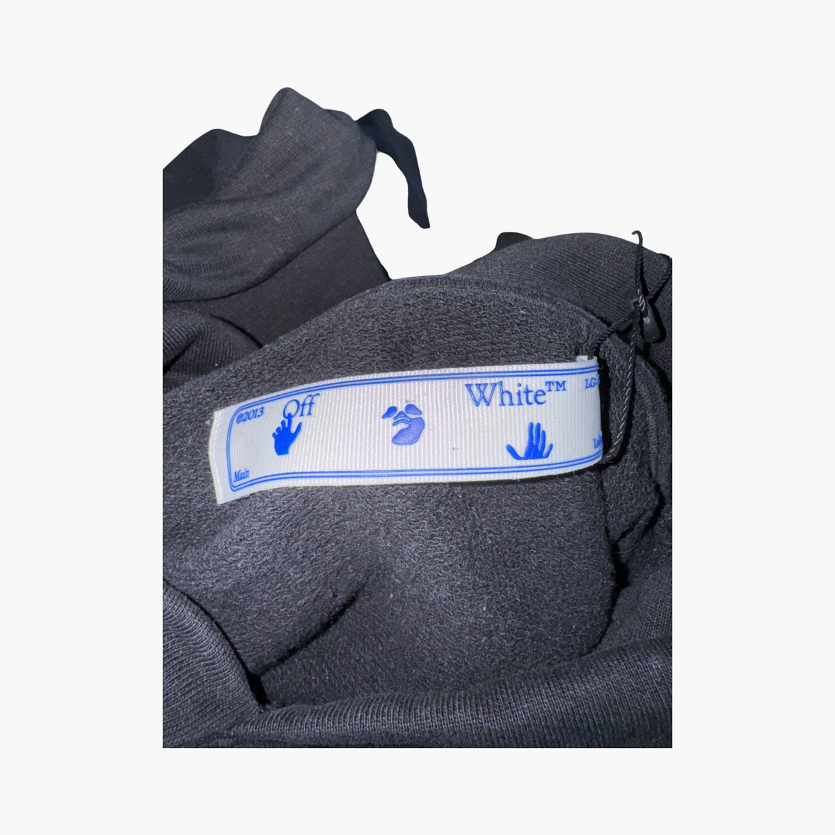 Off White White Stencil Arrows Black Hoodie