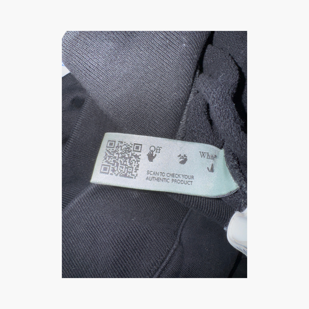 Off White White Stencil Arrows Black Hoodie