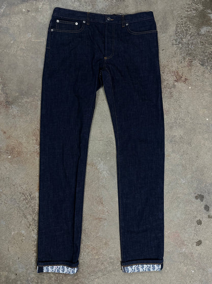 Dior Selvedge Monogram Jeans Used 34
