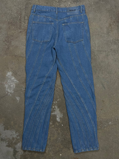 Mugler Jeans Light Wash Wavy 38 (Fits 30) Used