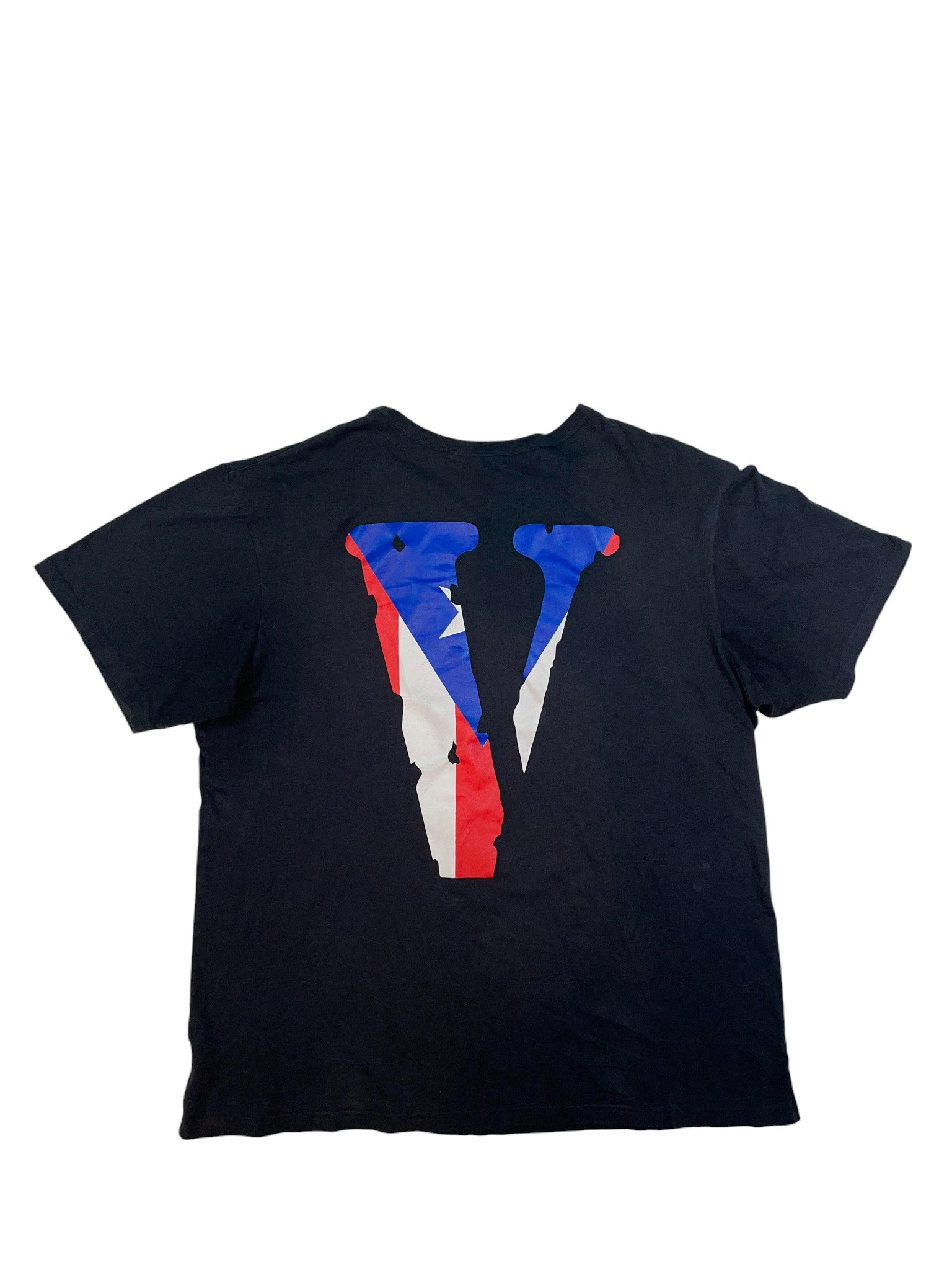 Vlone Friends Blue Red Black Tee
