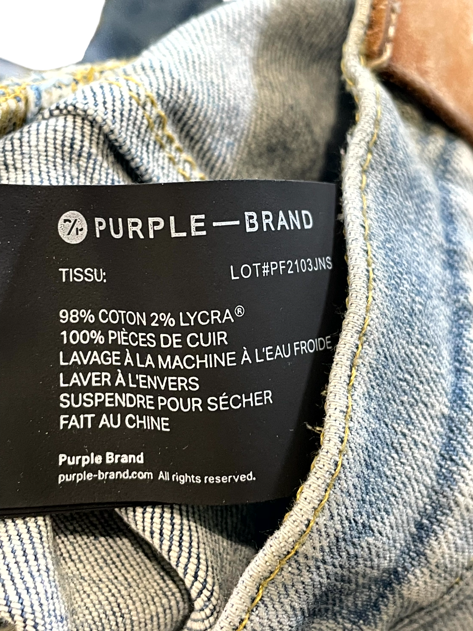 Purple Brand Light Wash Jeans