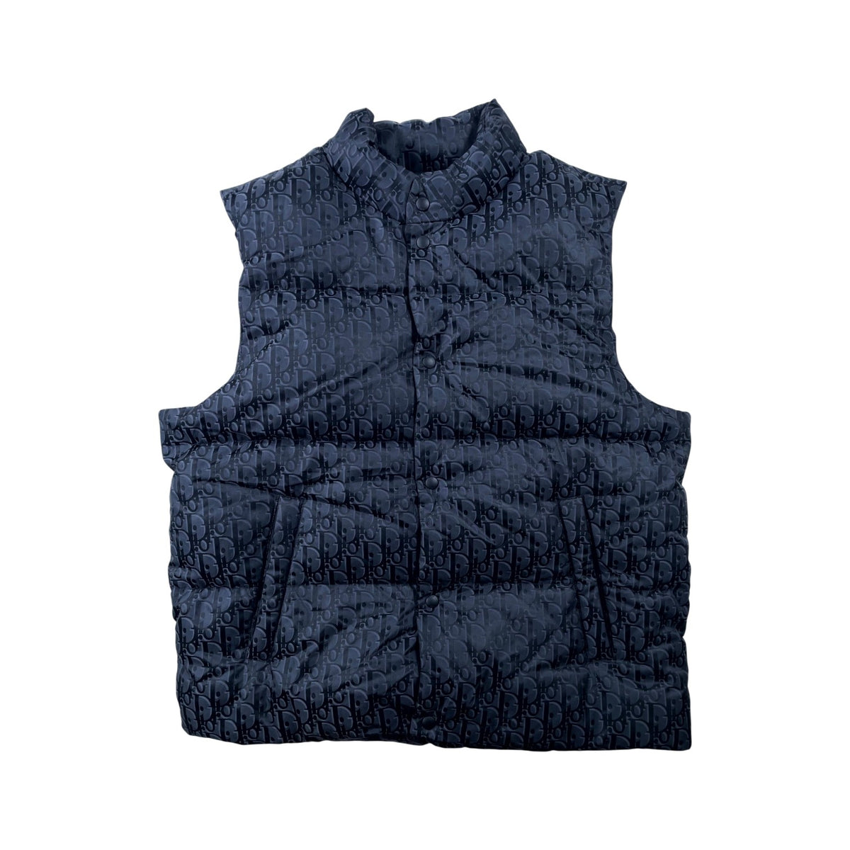 Dior Monogram Button Up Black Vest