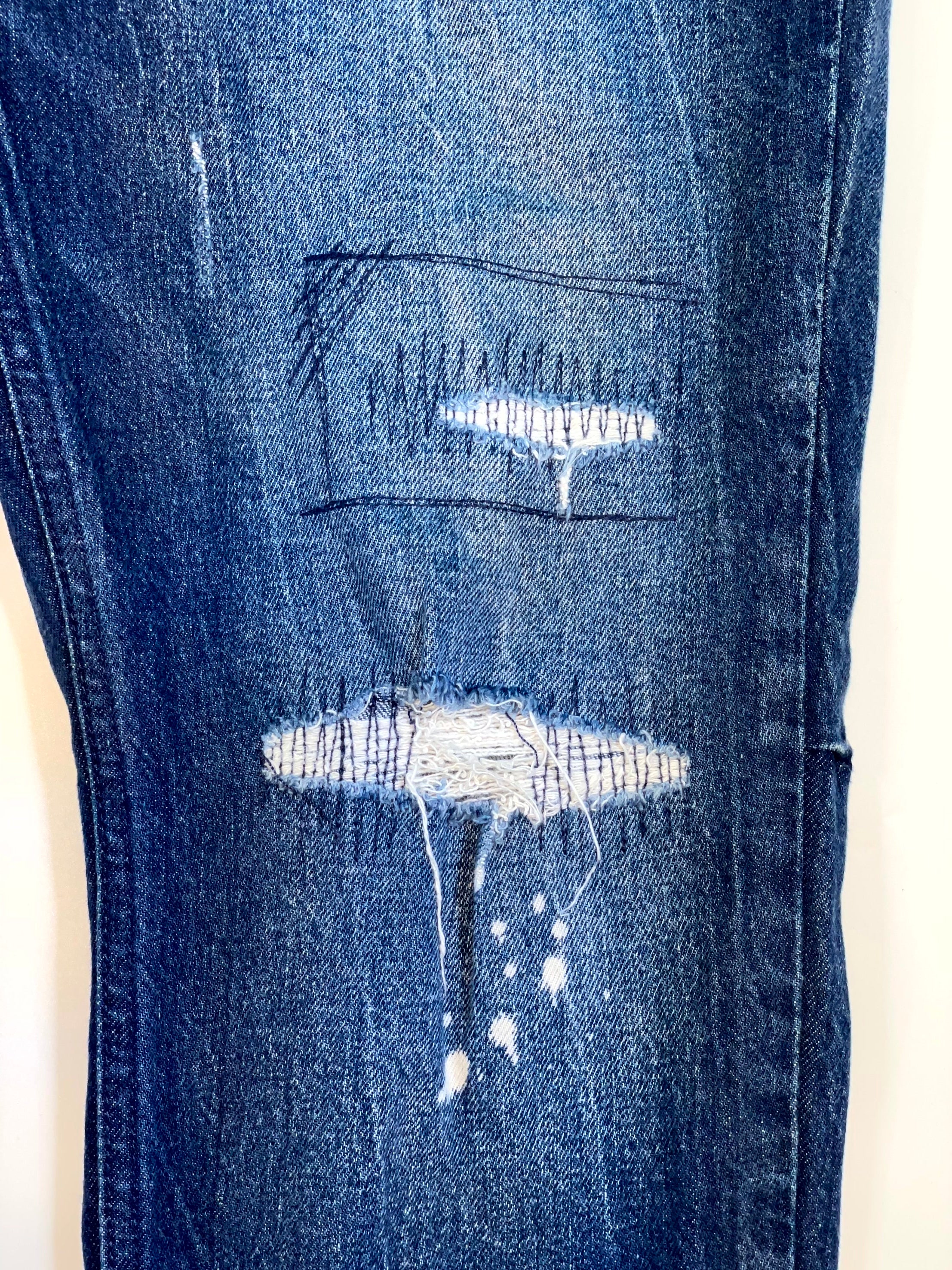 Ksubi Ripped Blue Jeans