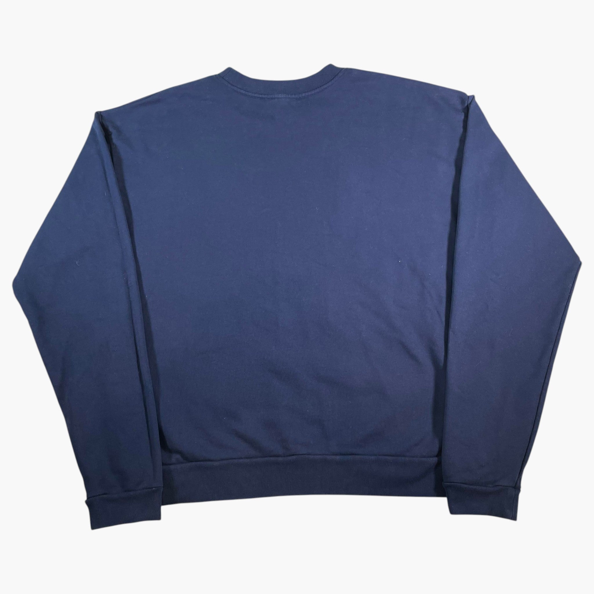 Marni Floral Chest Logo Navy Crewneck