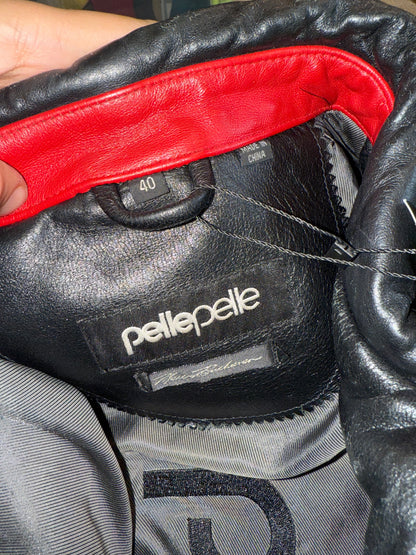 Pelle Pelle Legendary Red & Black Varsity Jacket