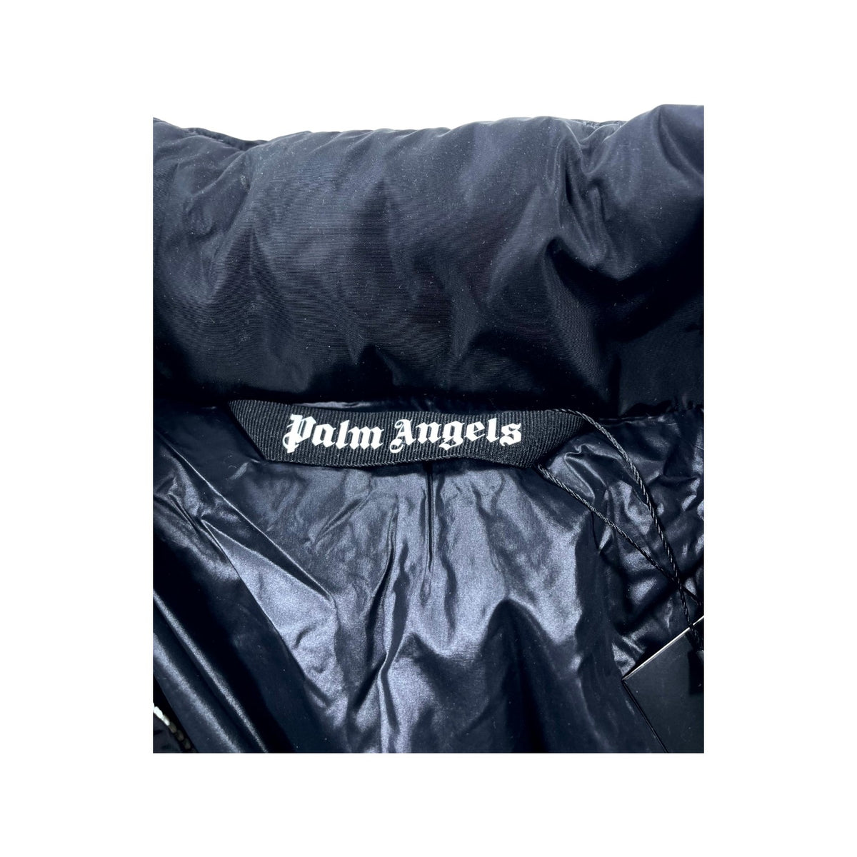 Palm Angels Stripe Black & White Puffer Jacket