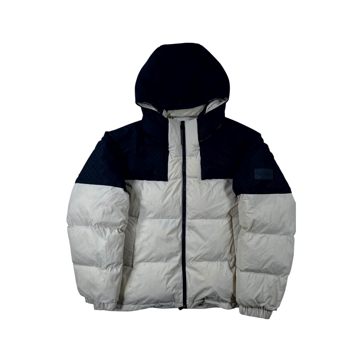 Louis Vuitton Placed Ecodown Monogram Tan & Black Puffer Jacket