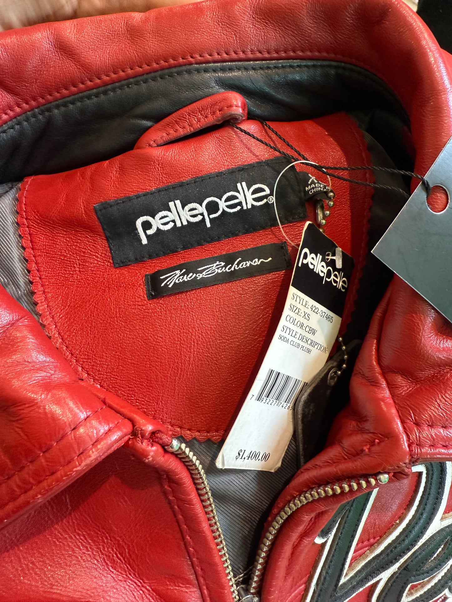 Pelle Pelle Soda Club Red Varsity Jacket
