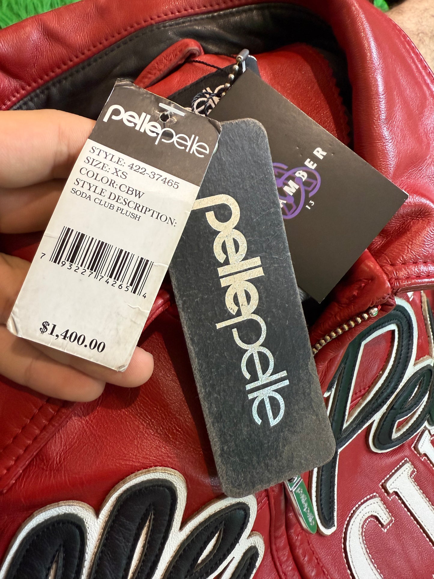 Pelle Pelle Soda Club Red Varsity Jacket