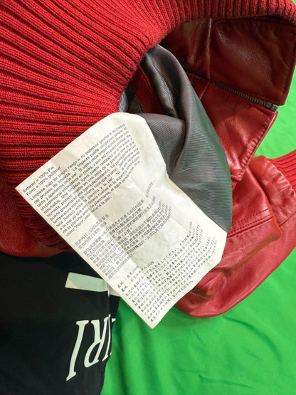 Pelle Pelle Soda Club Red Varsity Jacket