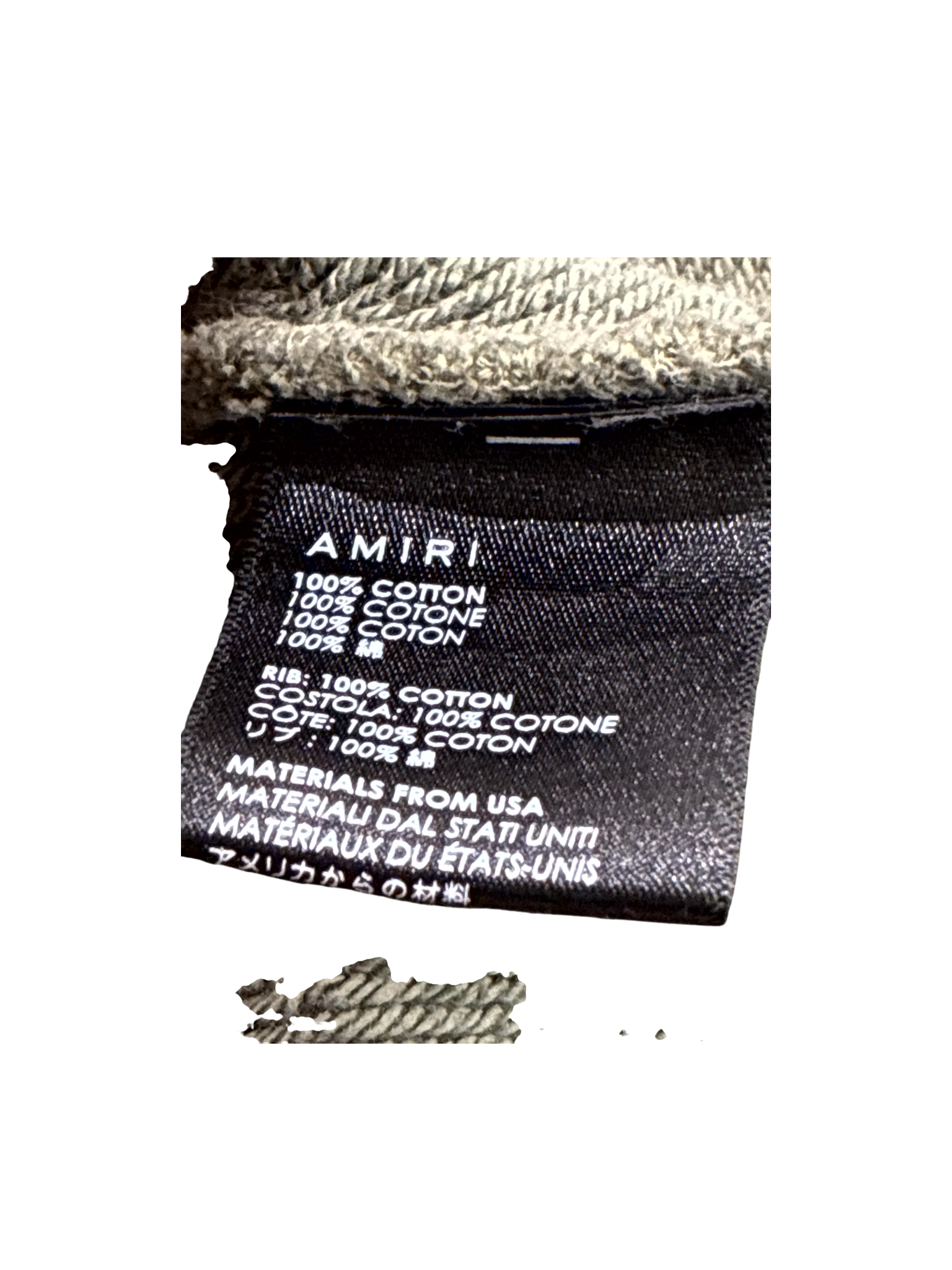 Amiri Core Logo Crewnecke Olive Sweatshirt