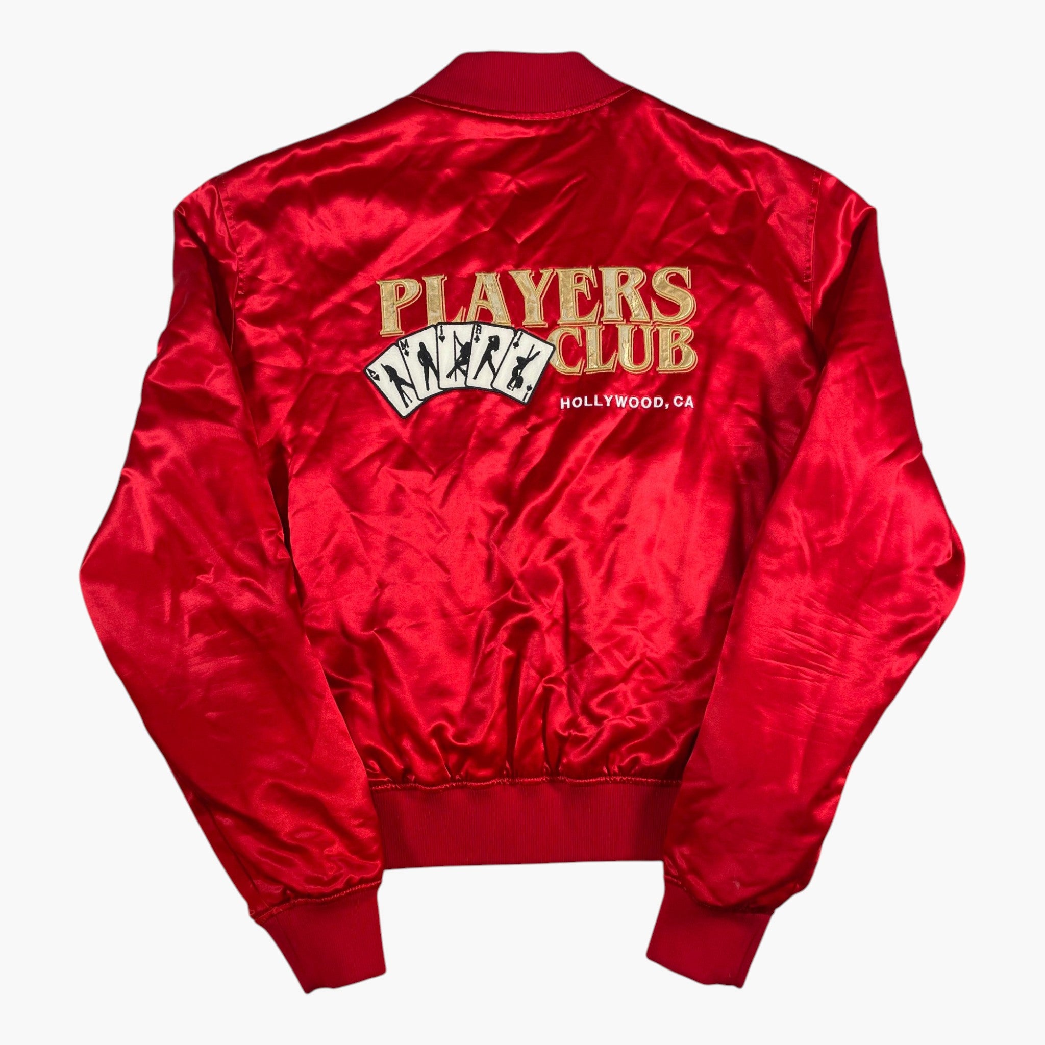 Amiri Players Club Red Silk Jacket