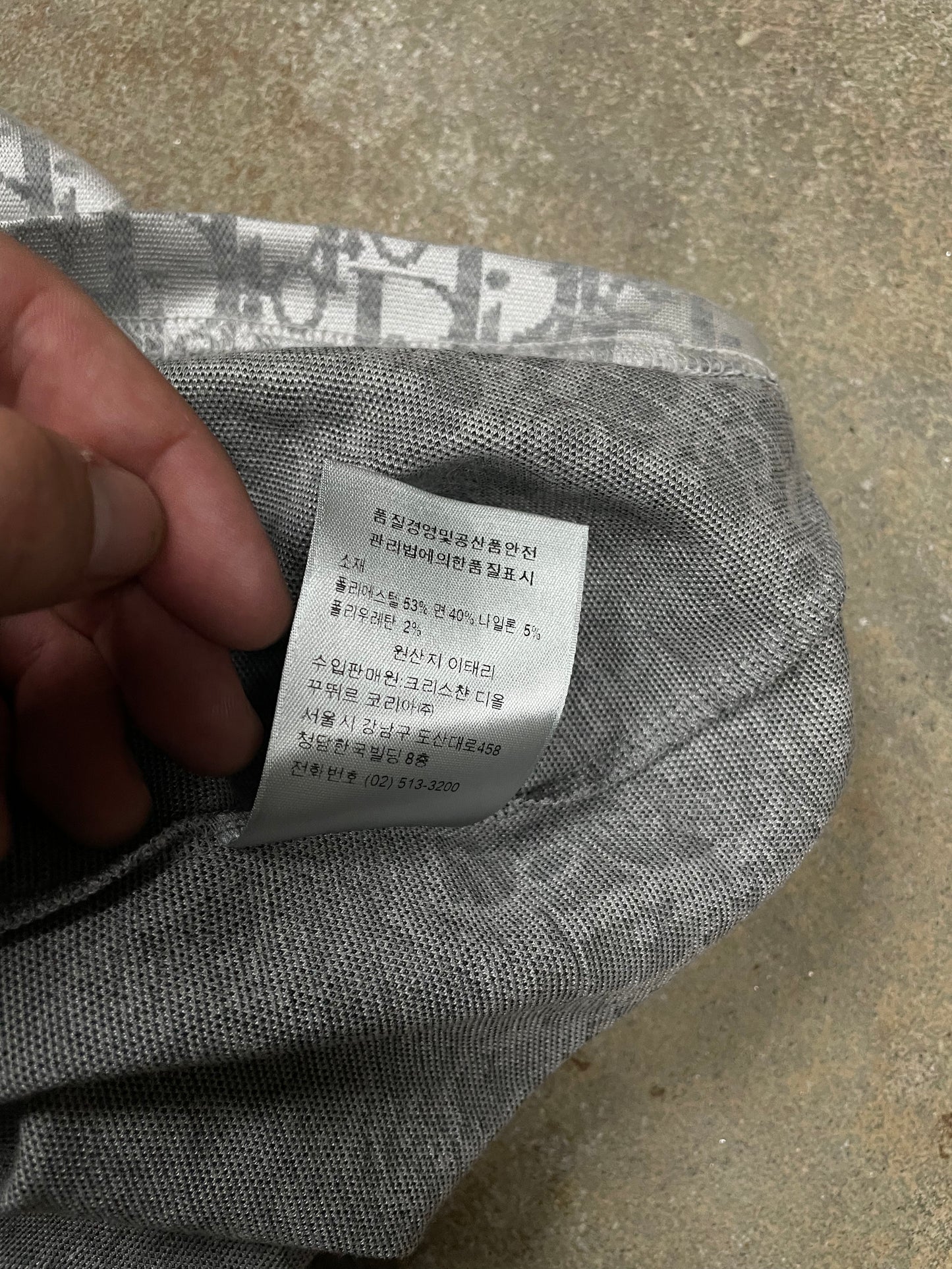 Dior Oblique Longsleeve Grey Used XL