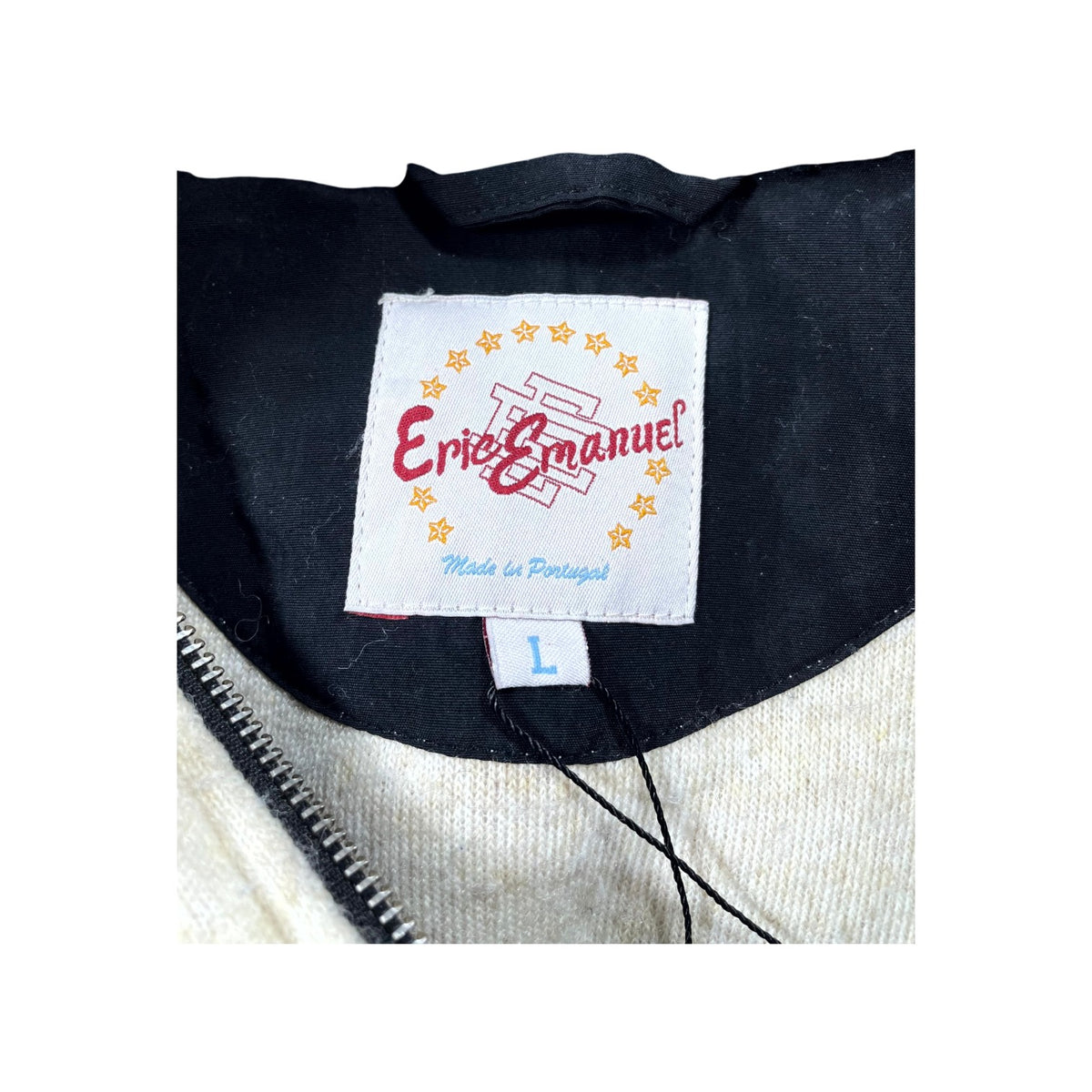 Eric Emanuel Sherpa Fleece Black & Cream Jacket