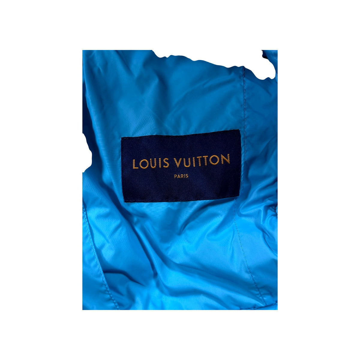 Louis Vuitton Floral Monogram Baby Blue Puffer Jacket