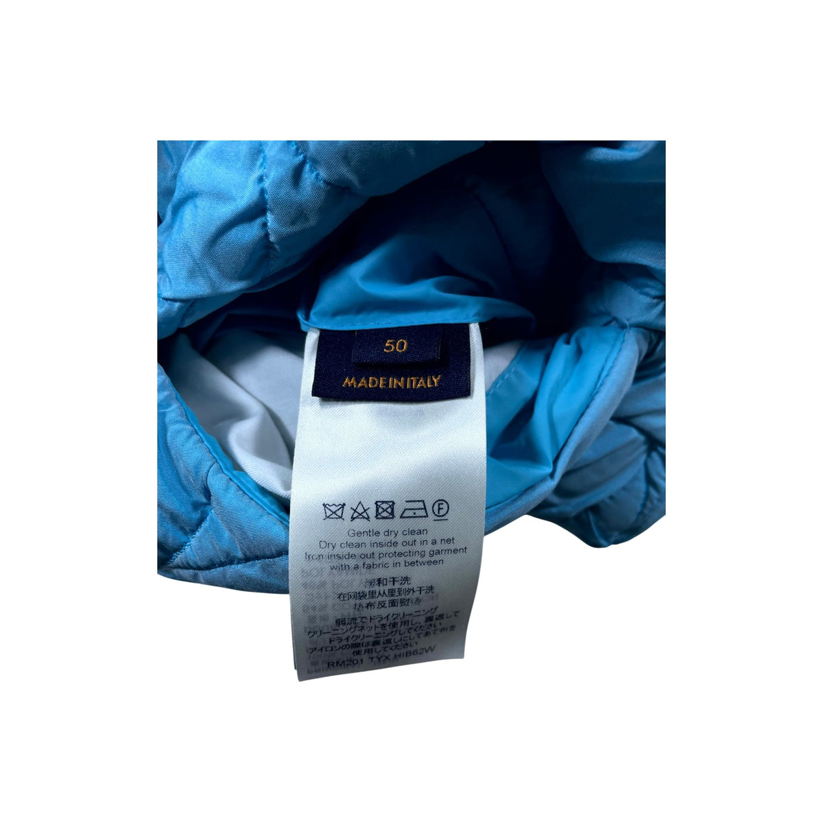 Louis Vuitton Floral Monogram Baby Blue Puffer Jacket