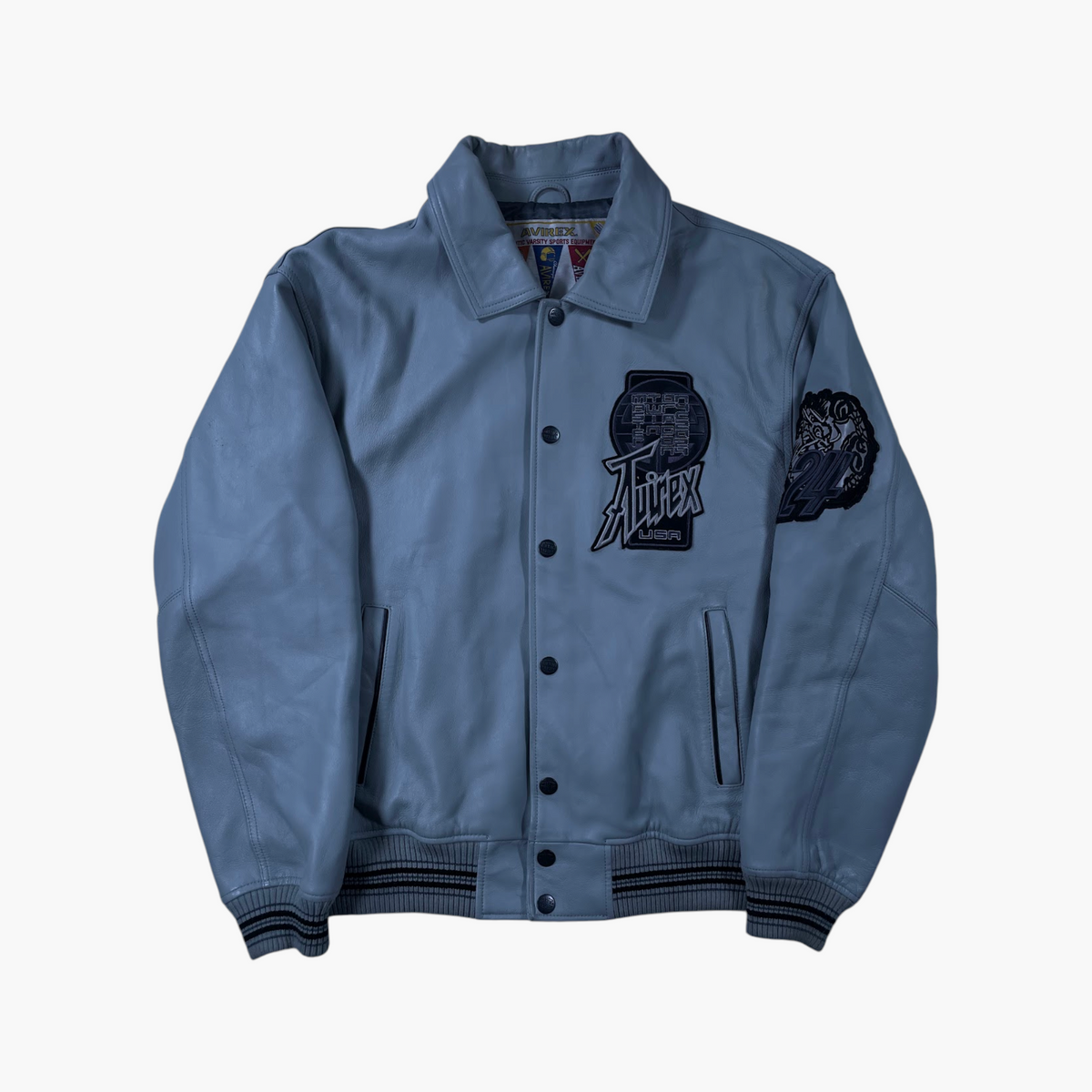 Avirex Rolls Royce Grey Varsity Jacket