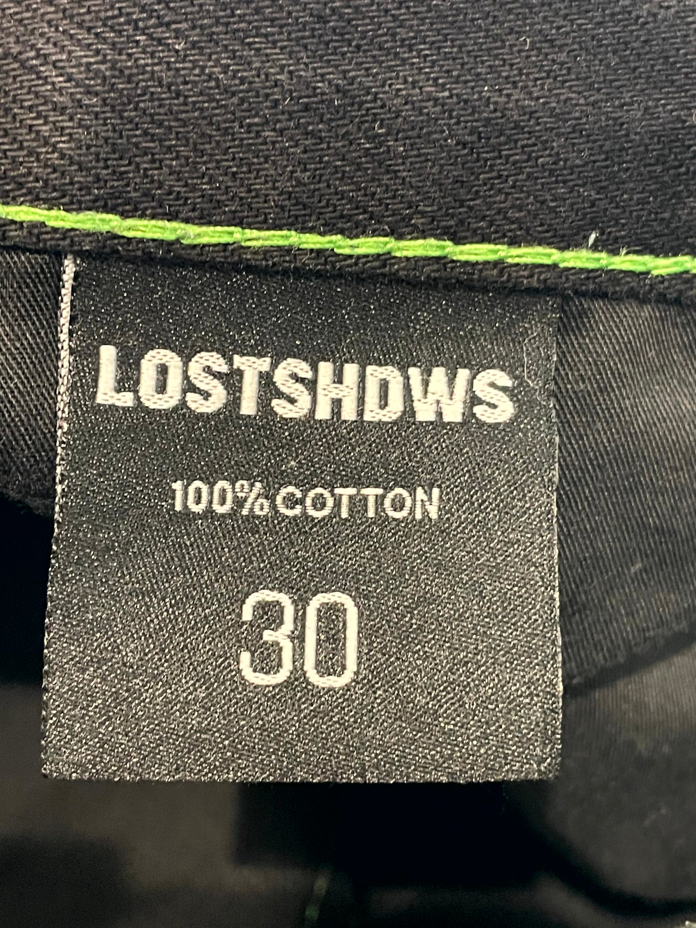 LOSTSHDWS Outline Black & Green Jeans
