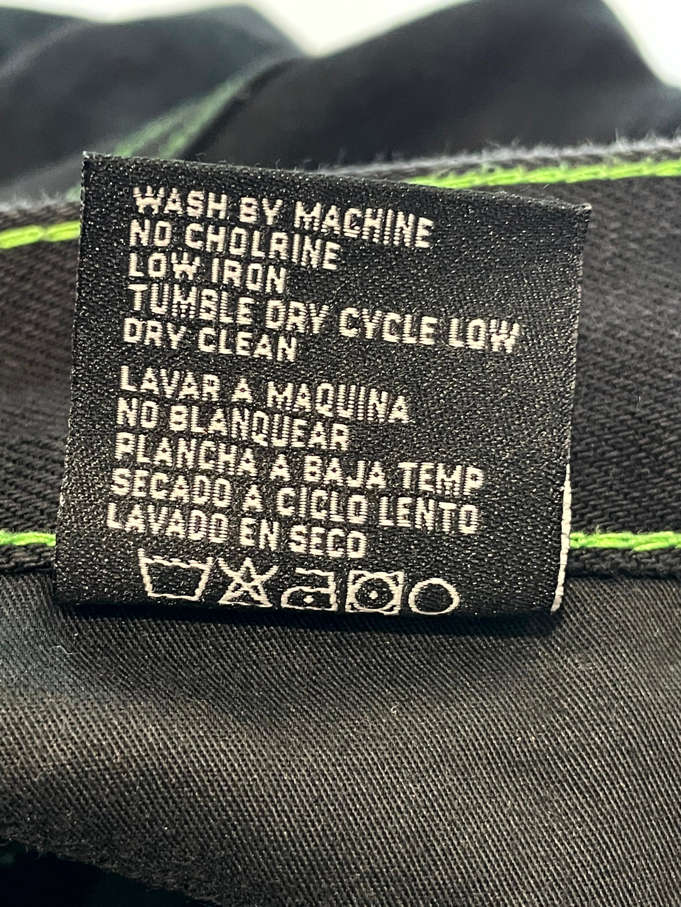 LOSTSHDWS Outline Black & Green Jeans