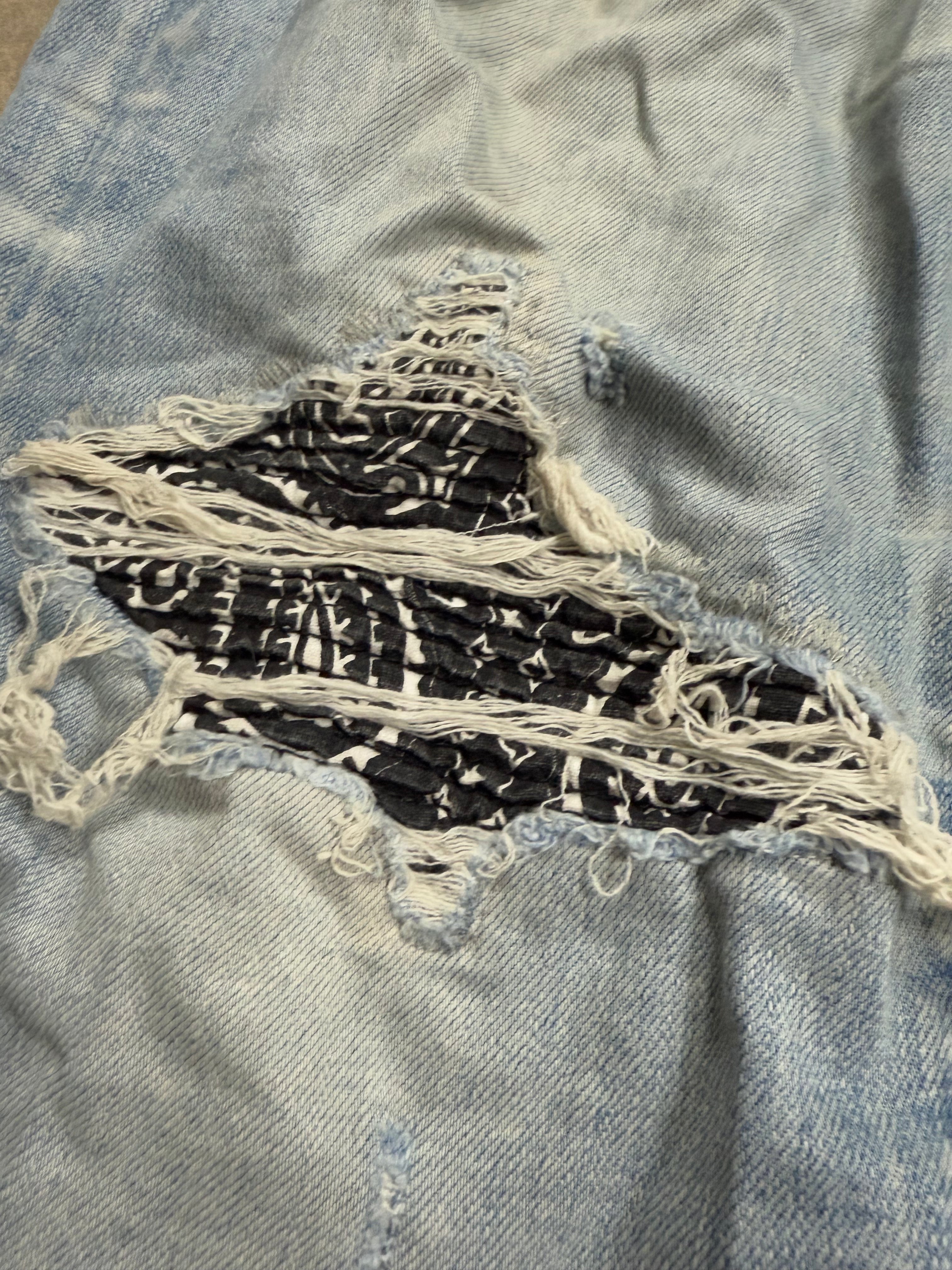 Amiri MX1 Black Blue Paisley 38 Used