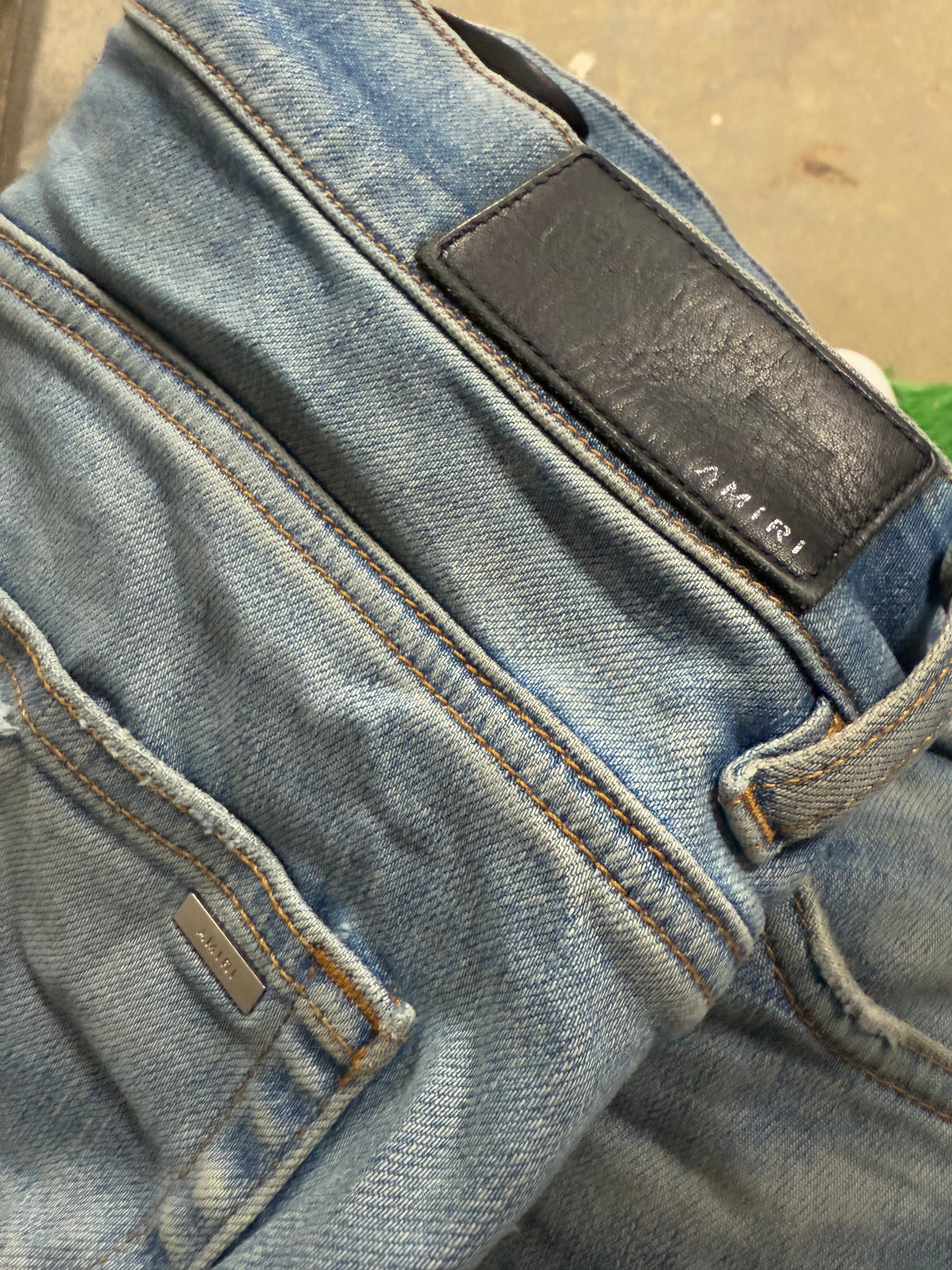 Amiri MX1 Black Blue Paisley 38 Used