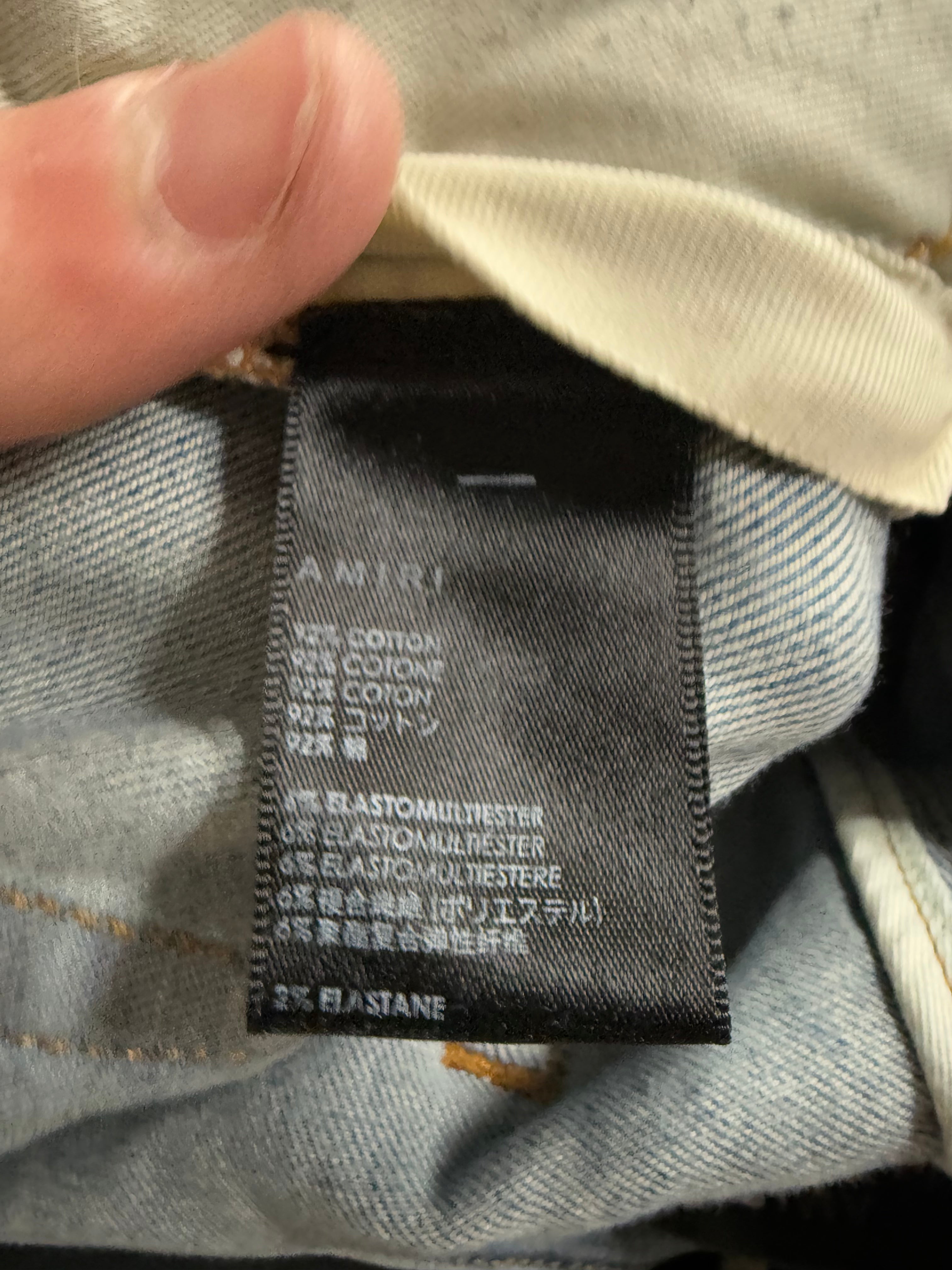 Amiri MX1 Black Blue Paisley 38 Used