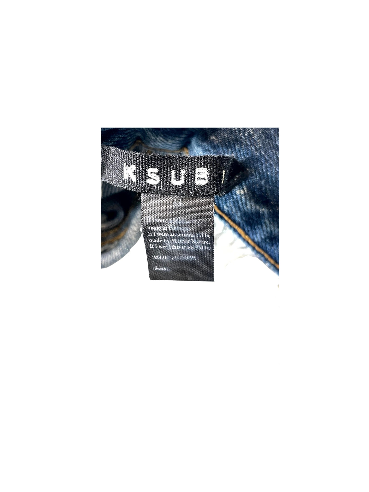 Ksubi Denim Light Wash Cargo Pants
