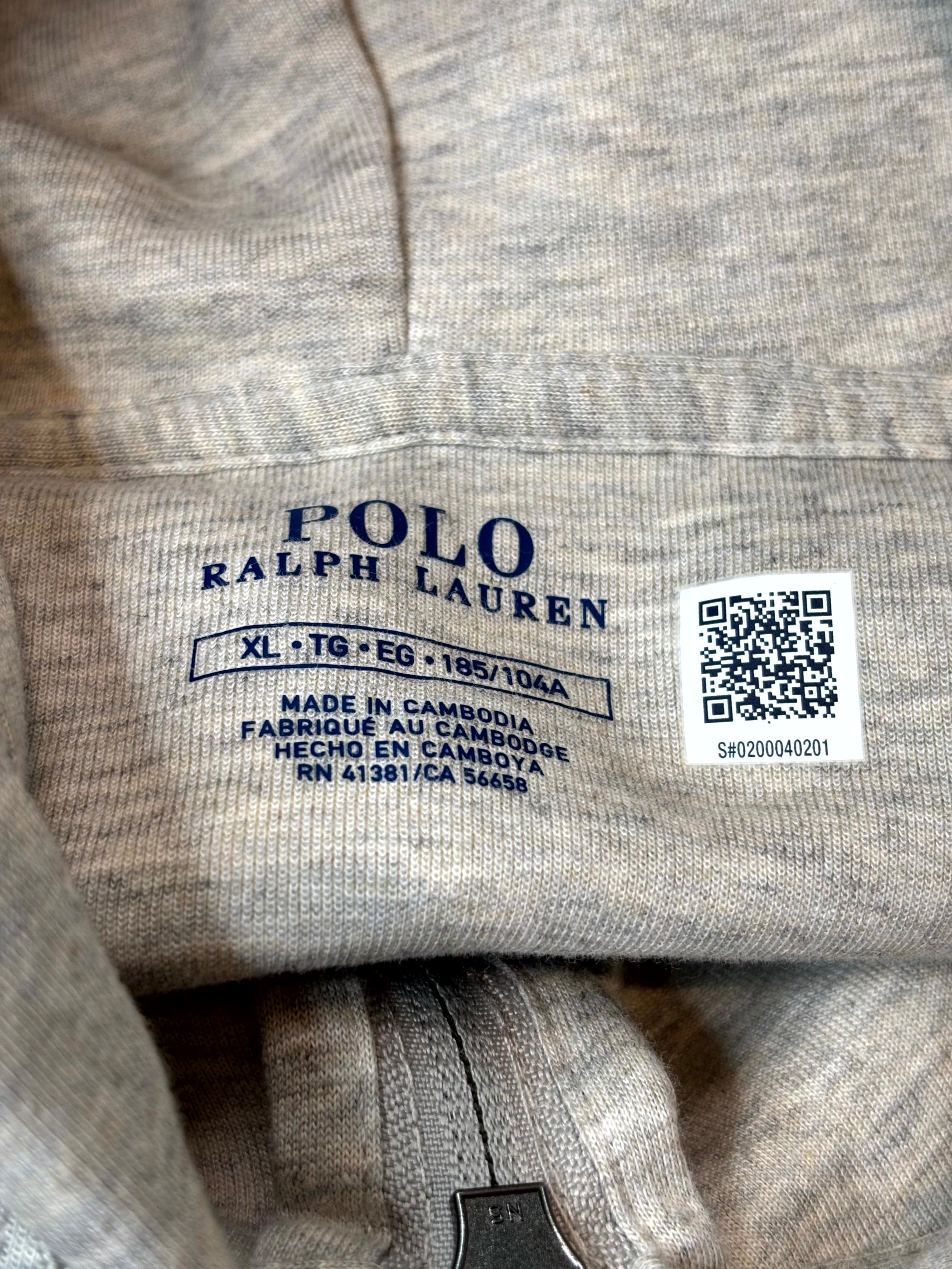 Polo Grey Black Zip Up