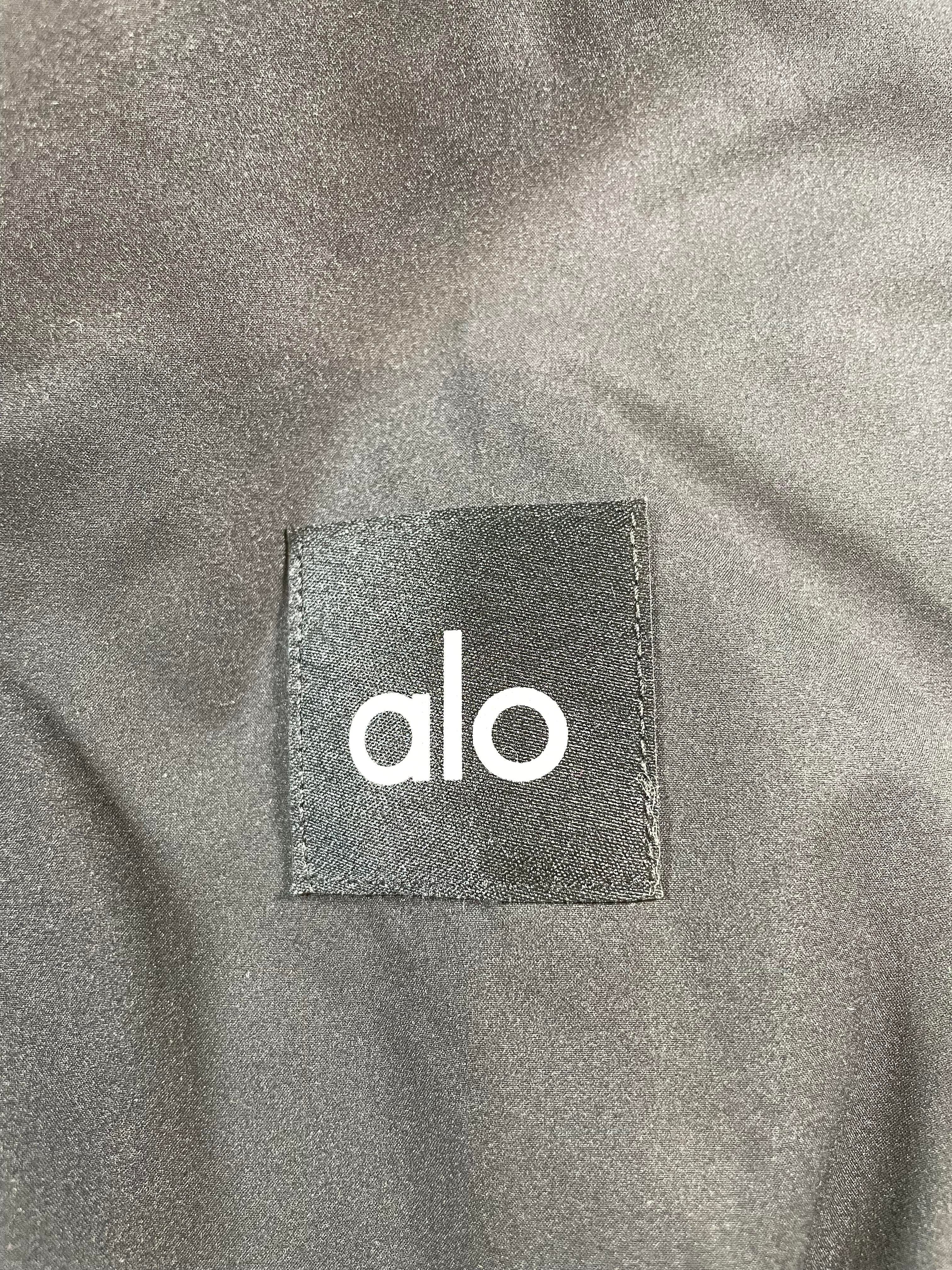 ALO Stretch Woven Notable Black Puffer Jacket