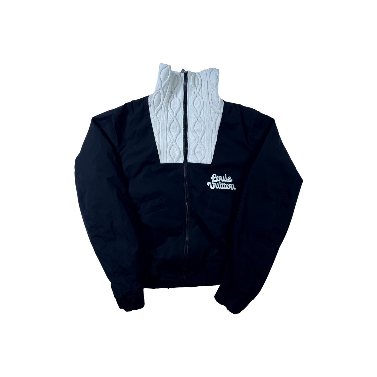 Louis Vuitton Knit Pharell Black & Cream Jacket