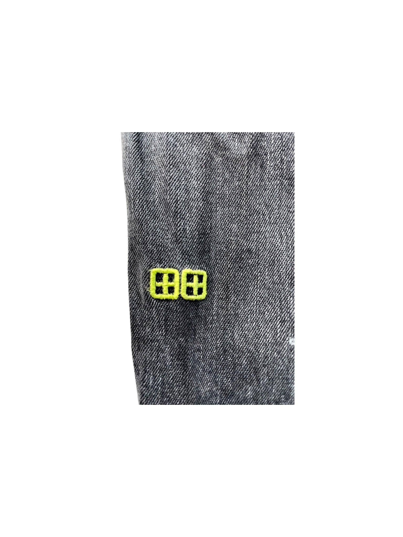 Ksubi Black Wash & Lime Jeans