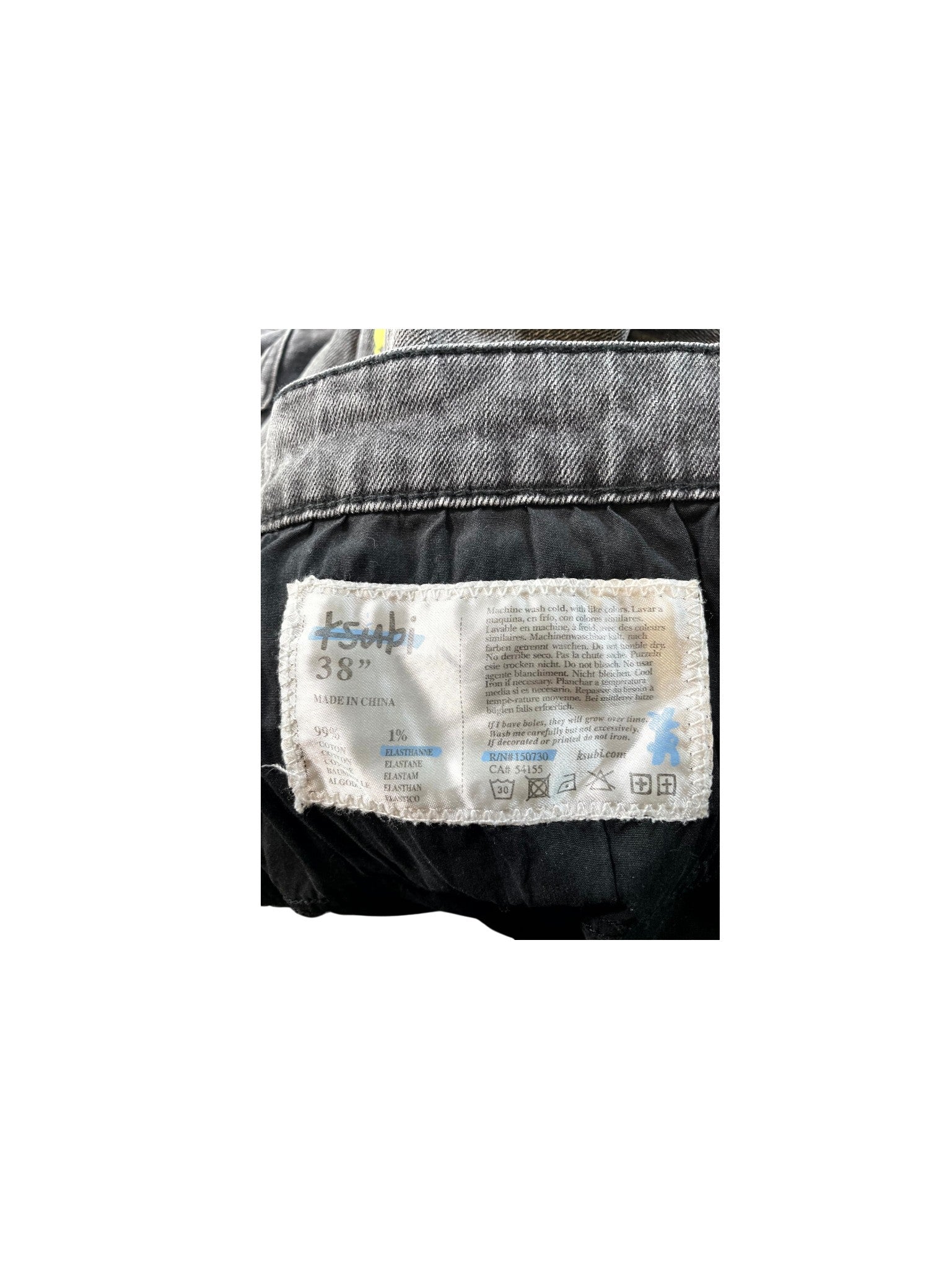 Ksubi Black Wash & Lime Jeans