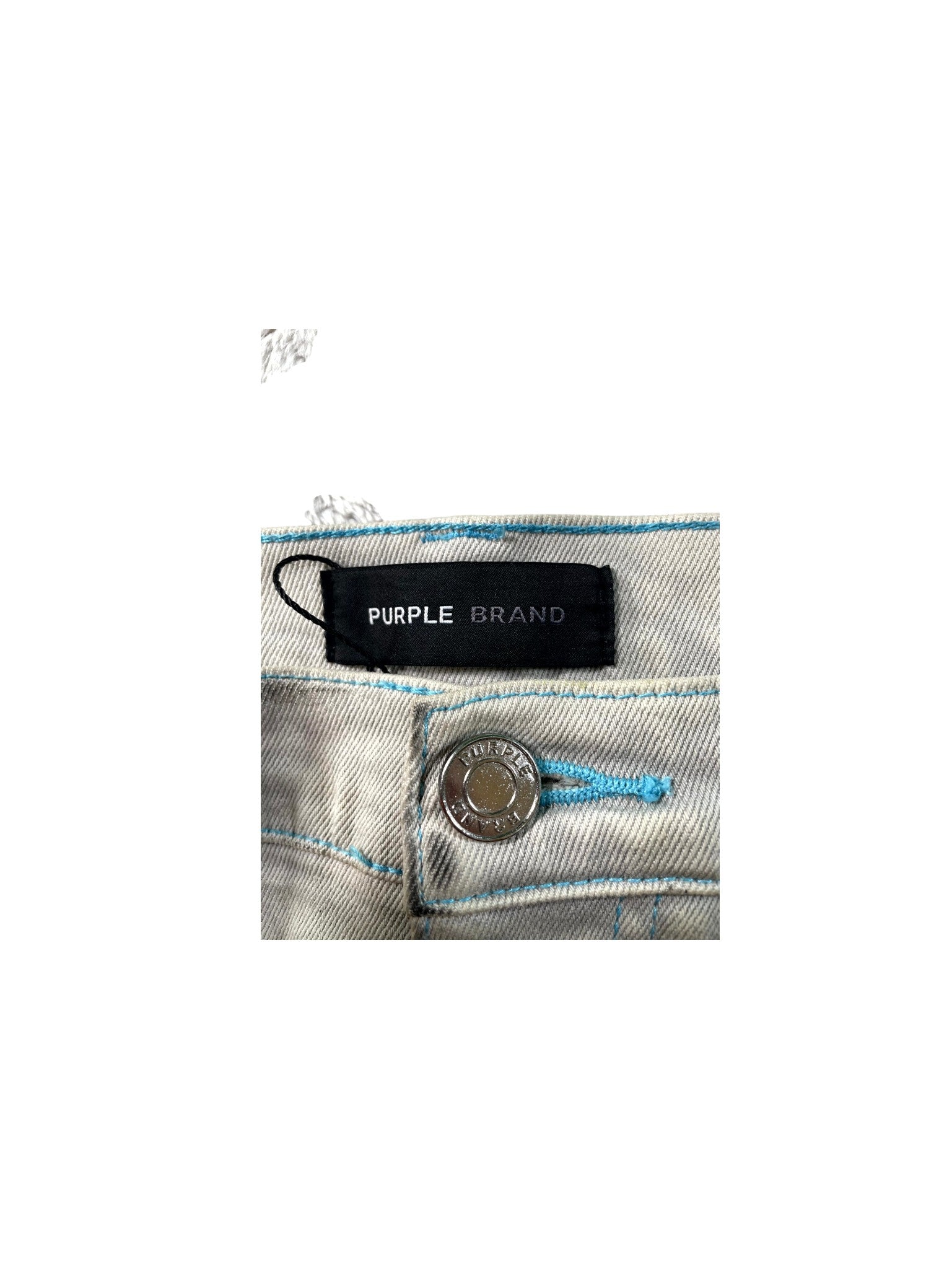Purple Brand Outline Grey & Blue Jeans