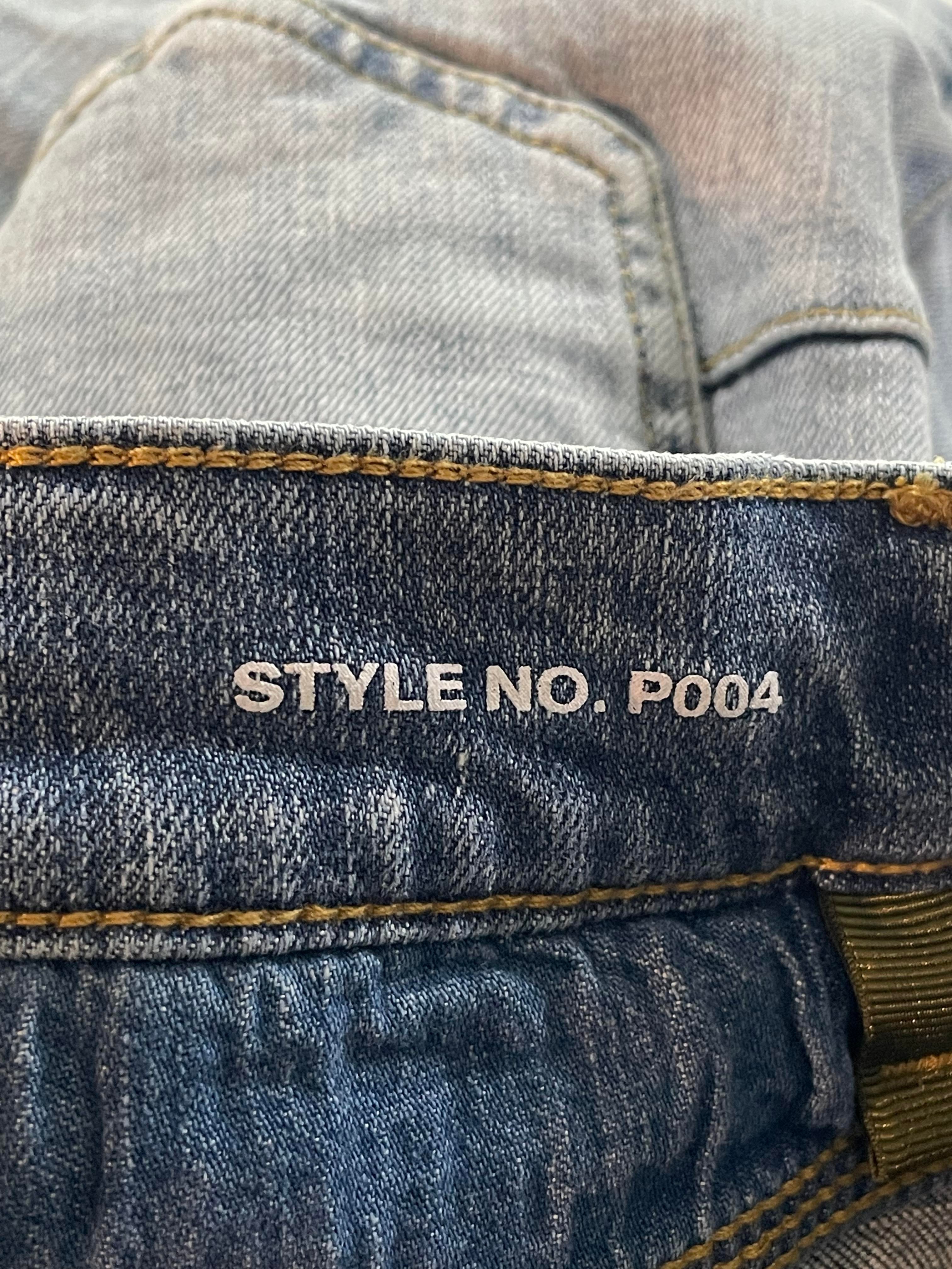 Purple Brand Light Wash Knee Rip Jeans