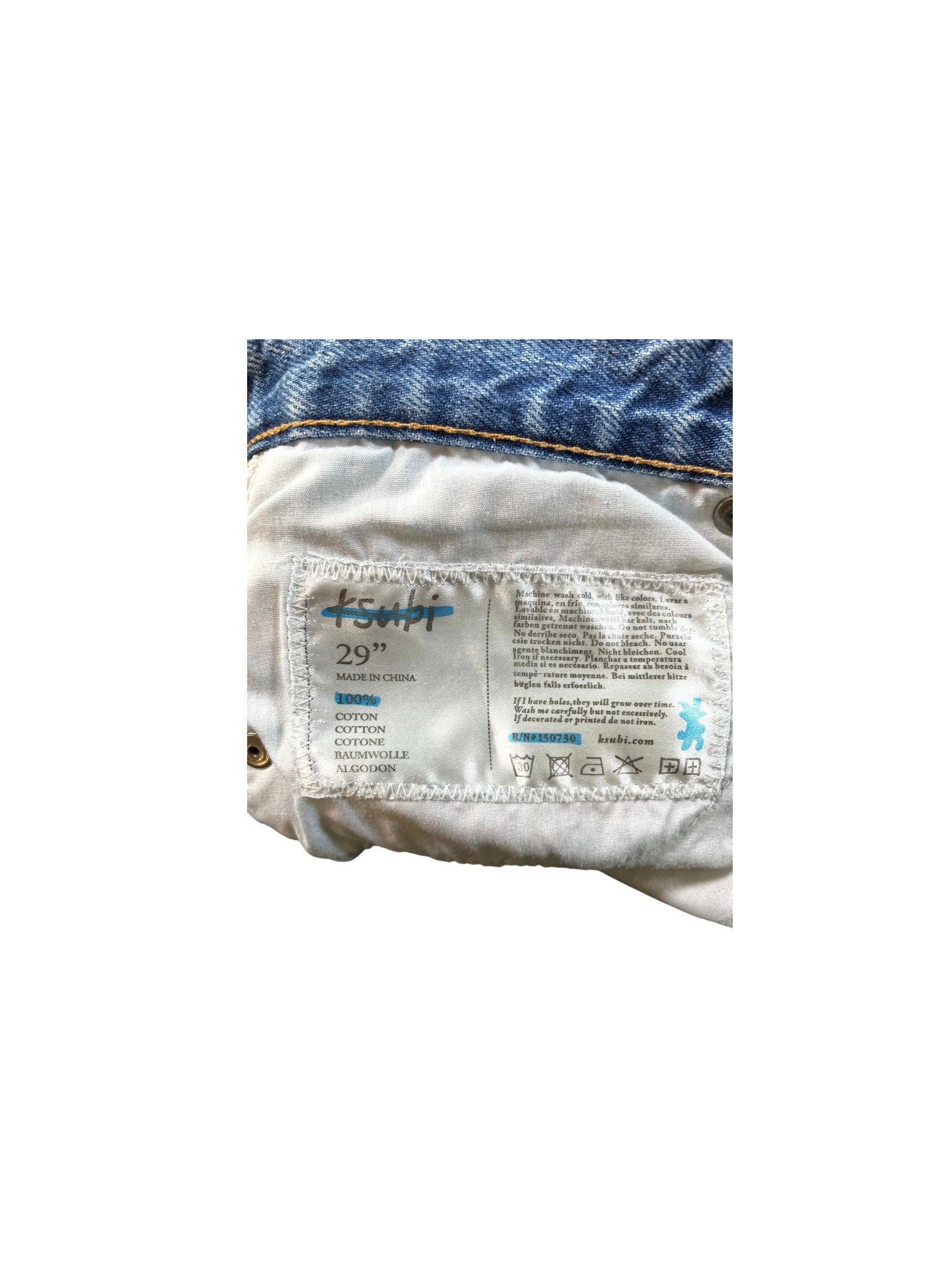 Ksubi Ripped Light Wash Jeans