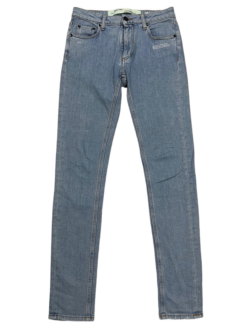 Off-White Light Wash & Baby Blue Jeans