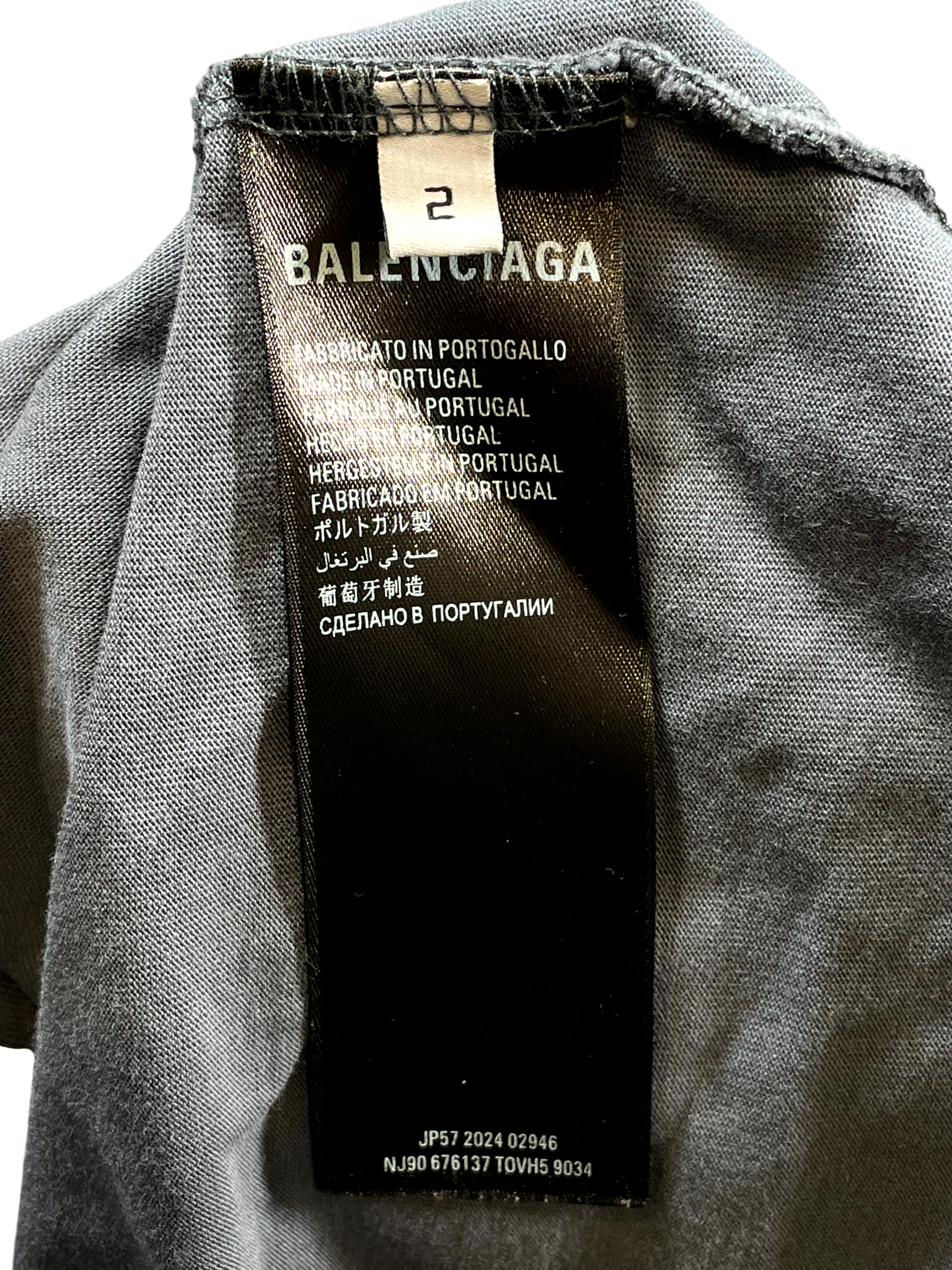Balenciaga See Now Buy Now Blue Tee