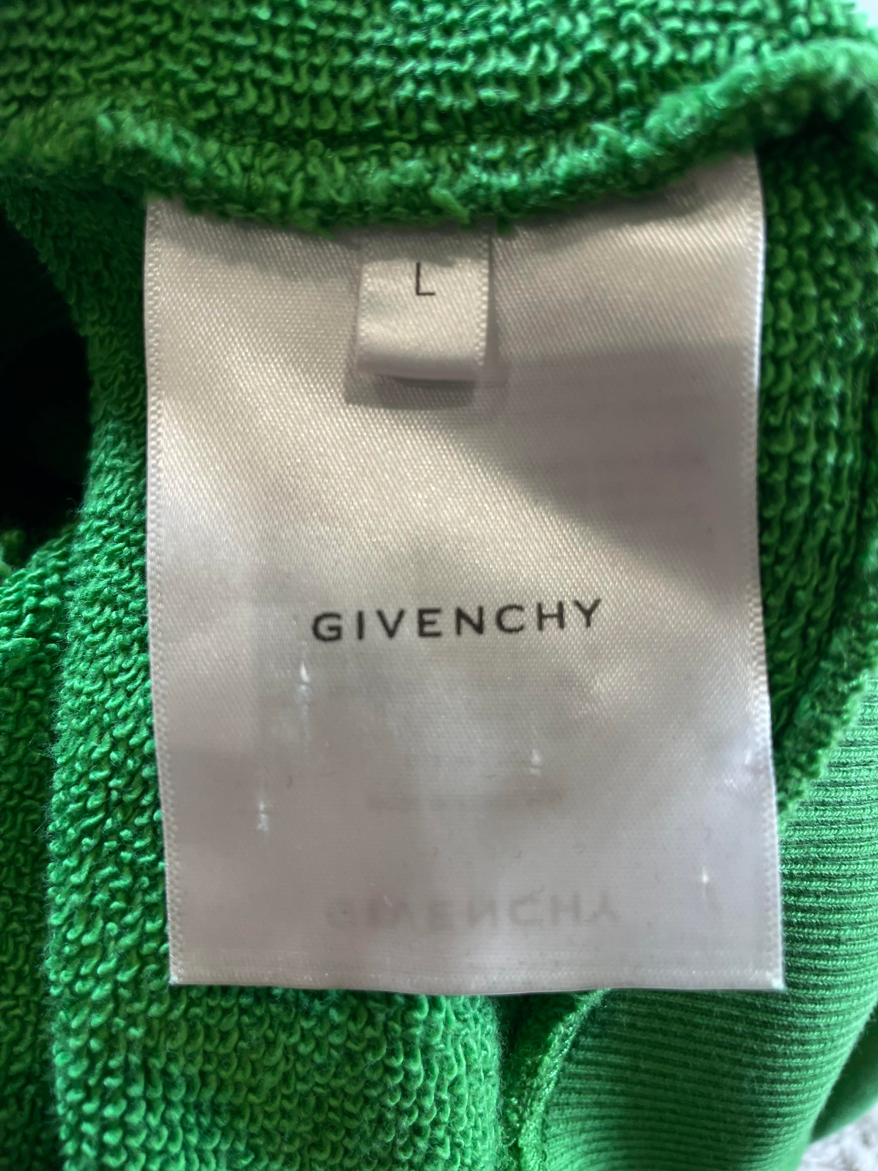 Givenchy Embroidered Green Hoodie