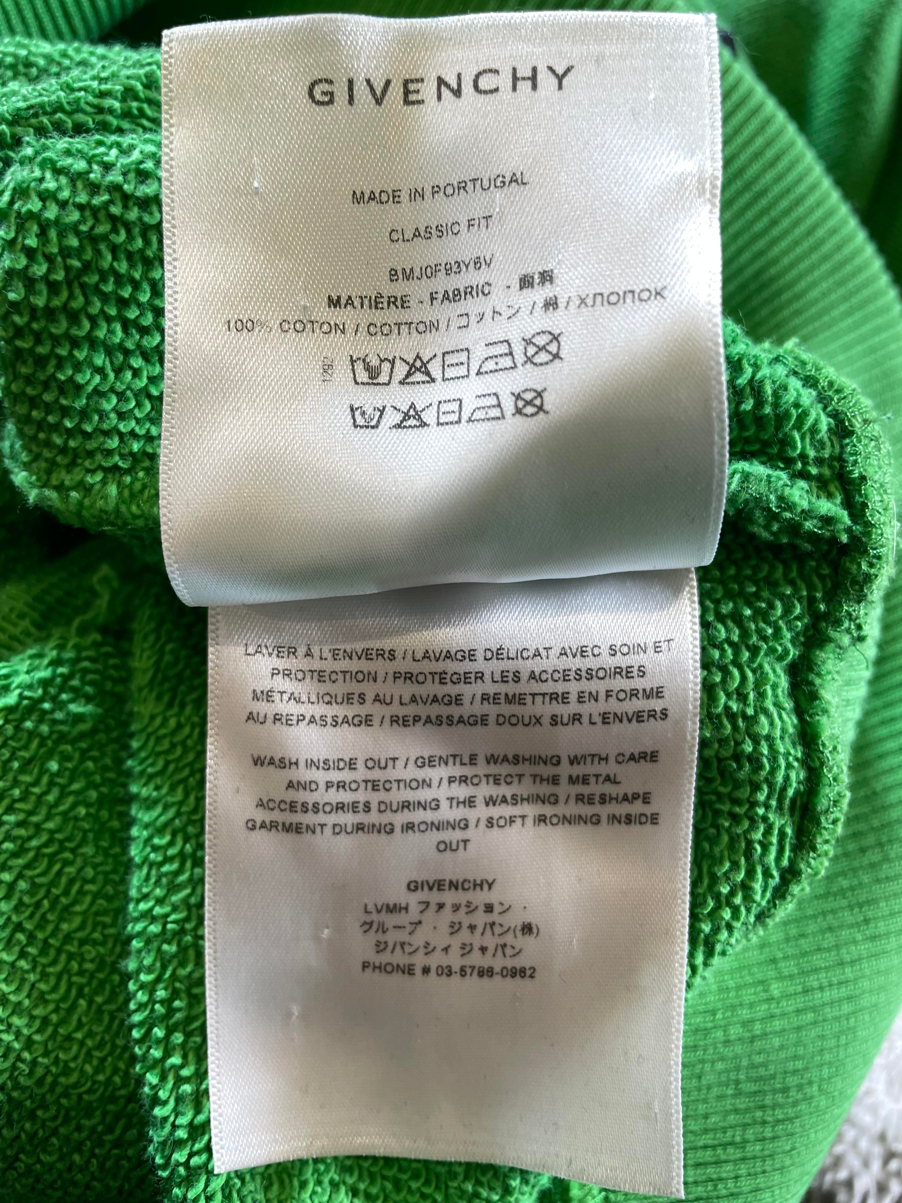Givenchy Embroidered Green Hoodie