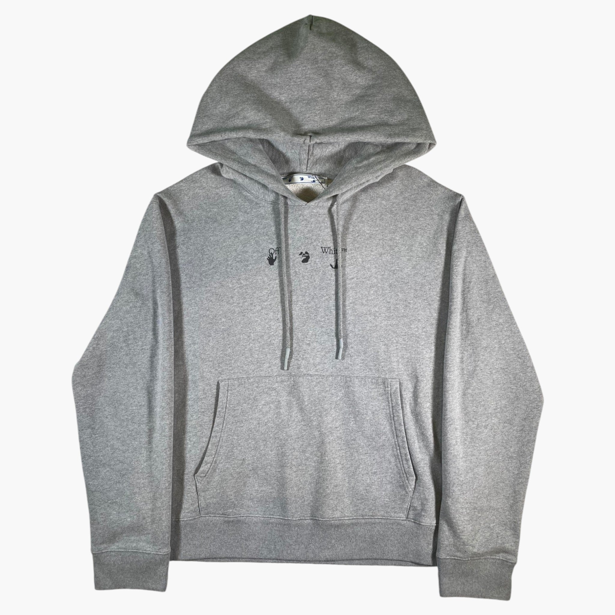 Off White Liquid Arrows Grey & Blue Hoodie