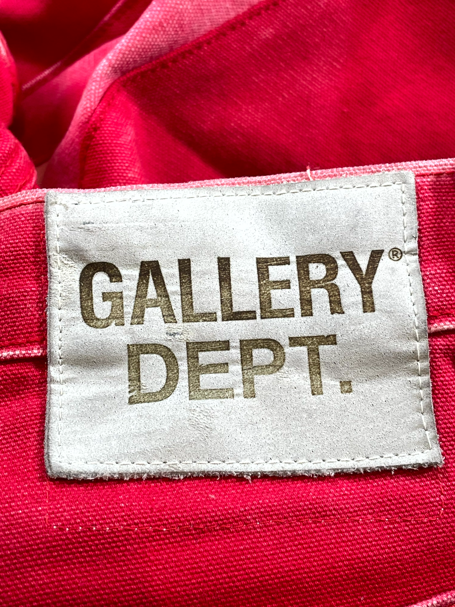 Gallery Dept Flare Paint Splatter Red Jeans