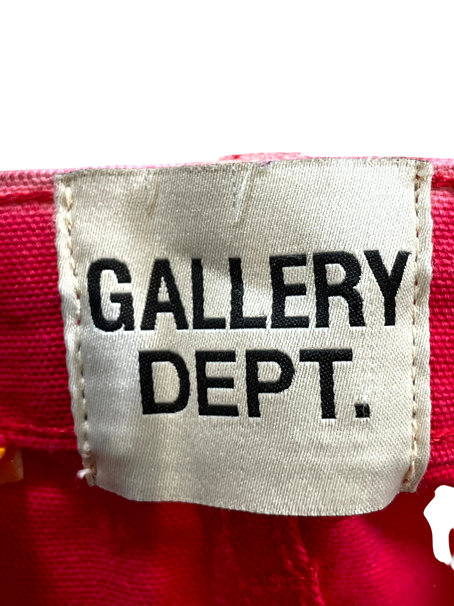 Gallery Dept Flare Paint Splatter Red Jeans