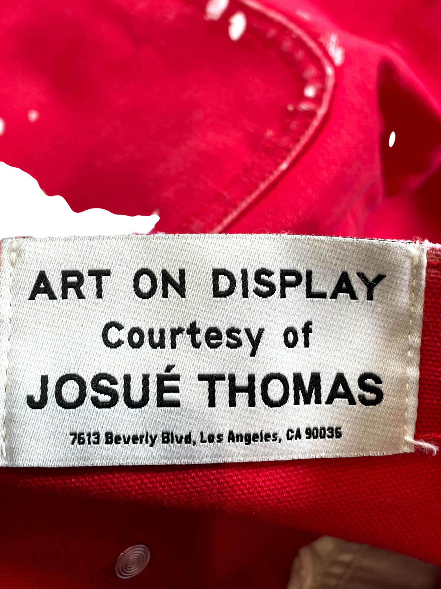 Gallery Dept Flare Paint Splatter Red Jeans