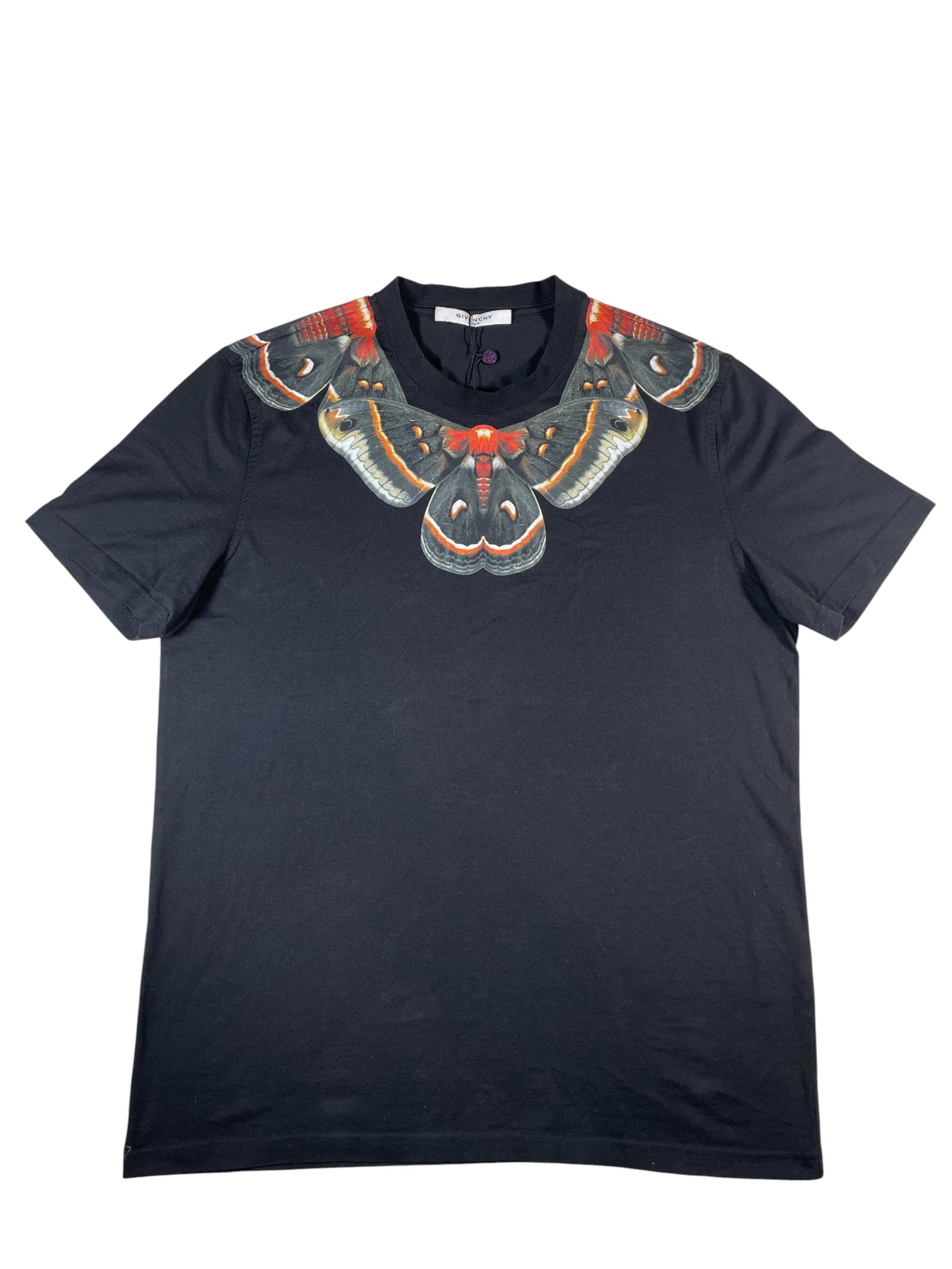 Givenchy 'Butterfly' Black Tee