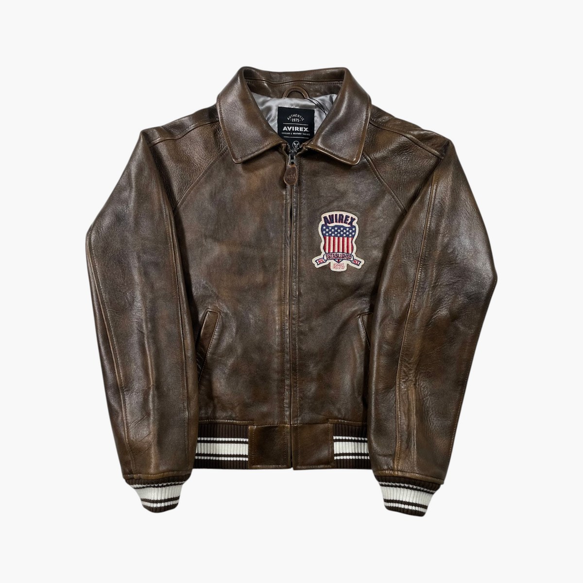 Avirex Brown Icon Varsity Jacket