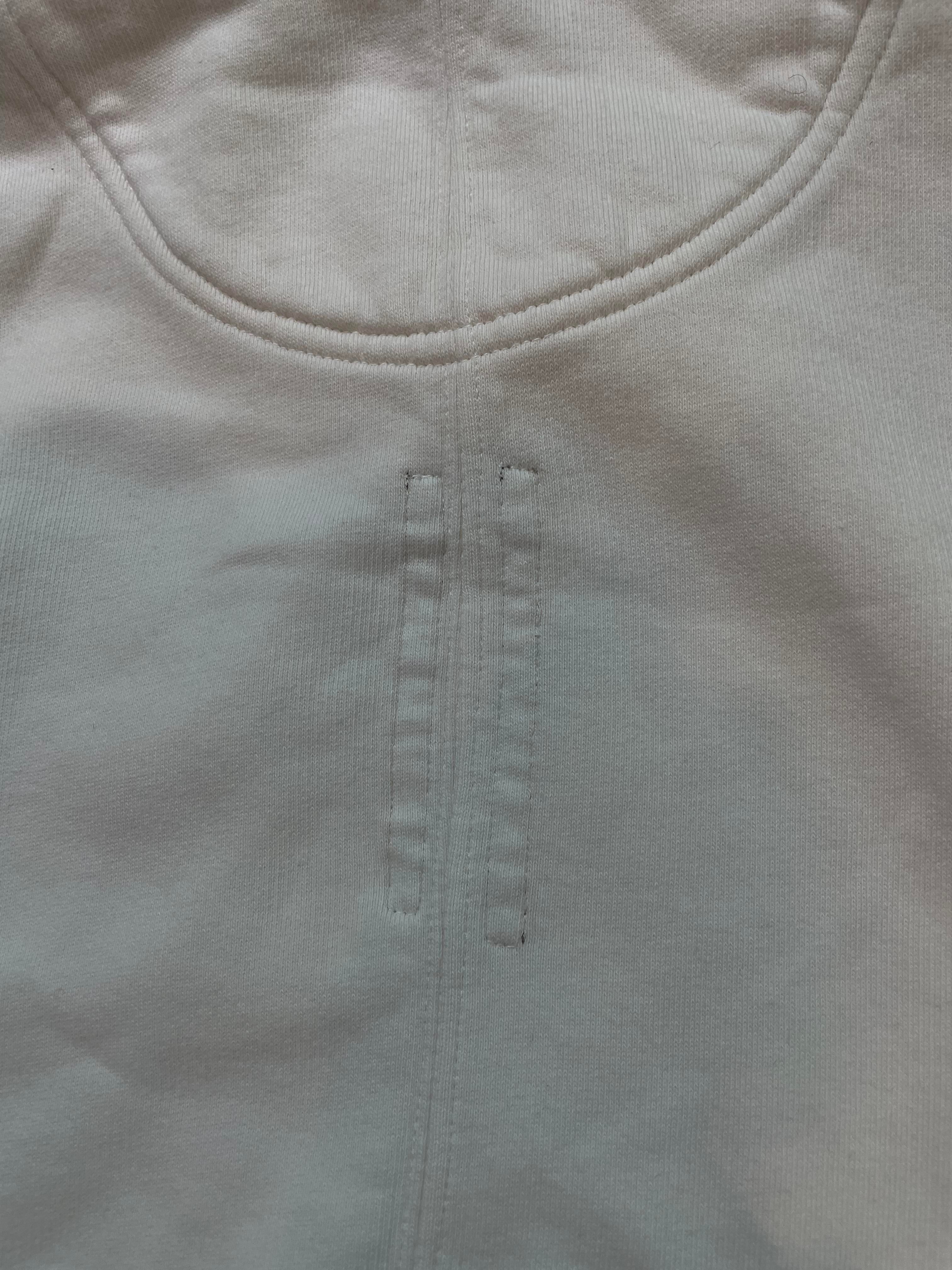 Rick Owens DRKSHDW White Hoodie